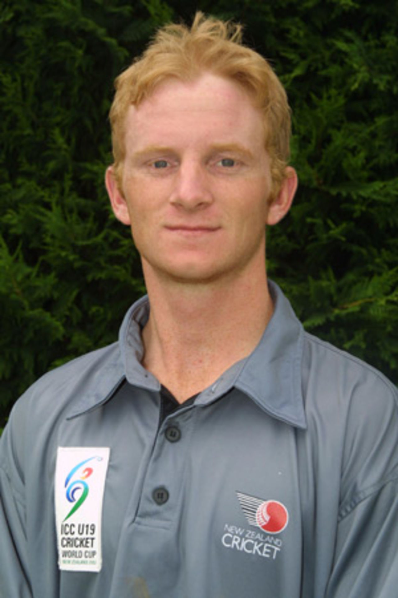 Portrait of Ian Sandbrook, January 2002 - New Zealand Under-19 player for the ICC Under-19 World Cup 2002.