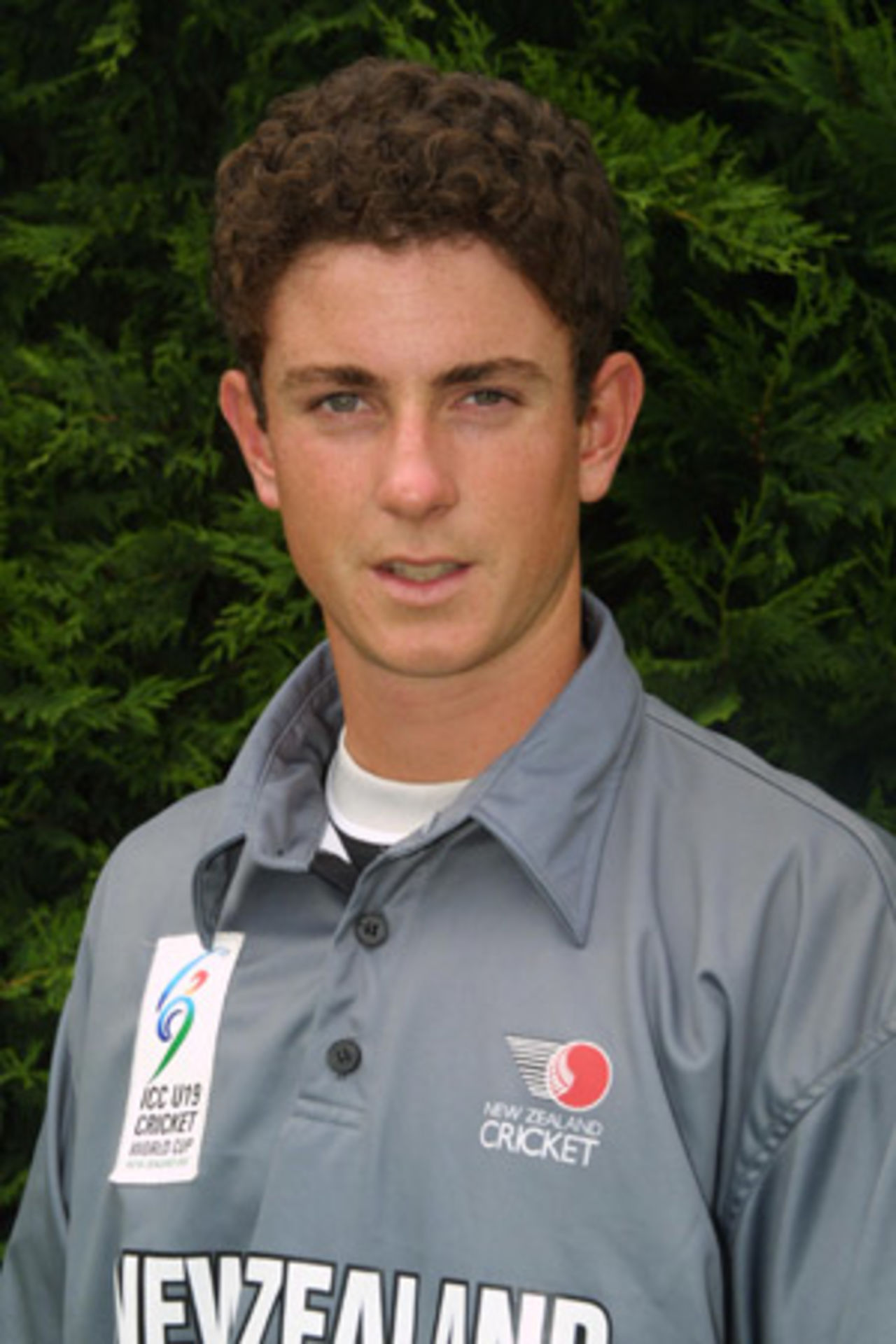 Portrait of Richard Sherlock, January 2002 - New Zealand Under-19 player for the ICC Under-19 World Cup 2002.