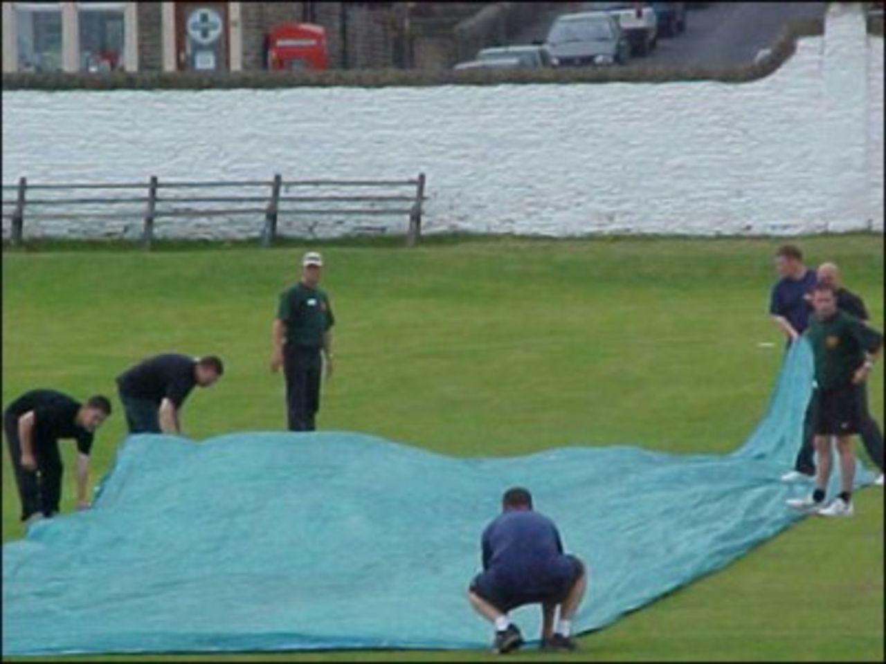 Ramsbottom Cup 2002 - The covers come on at 3.30