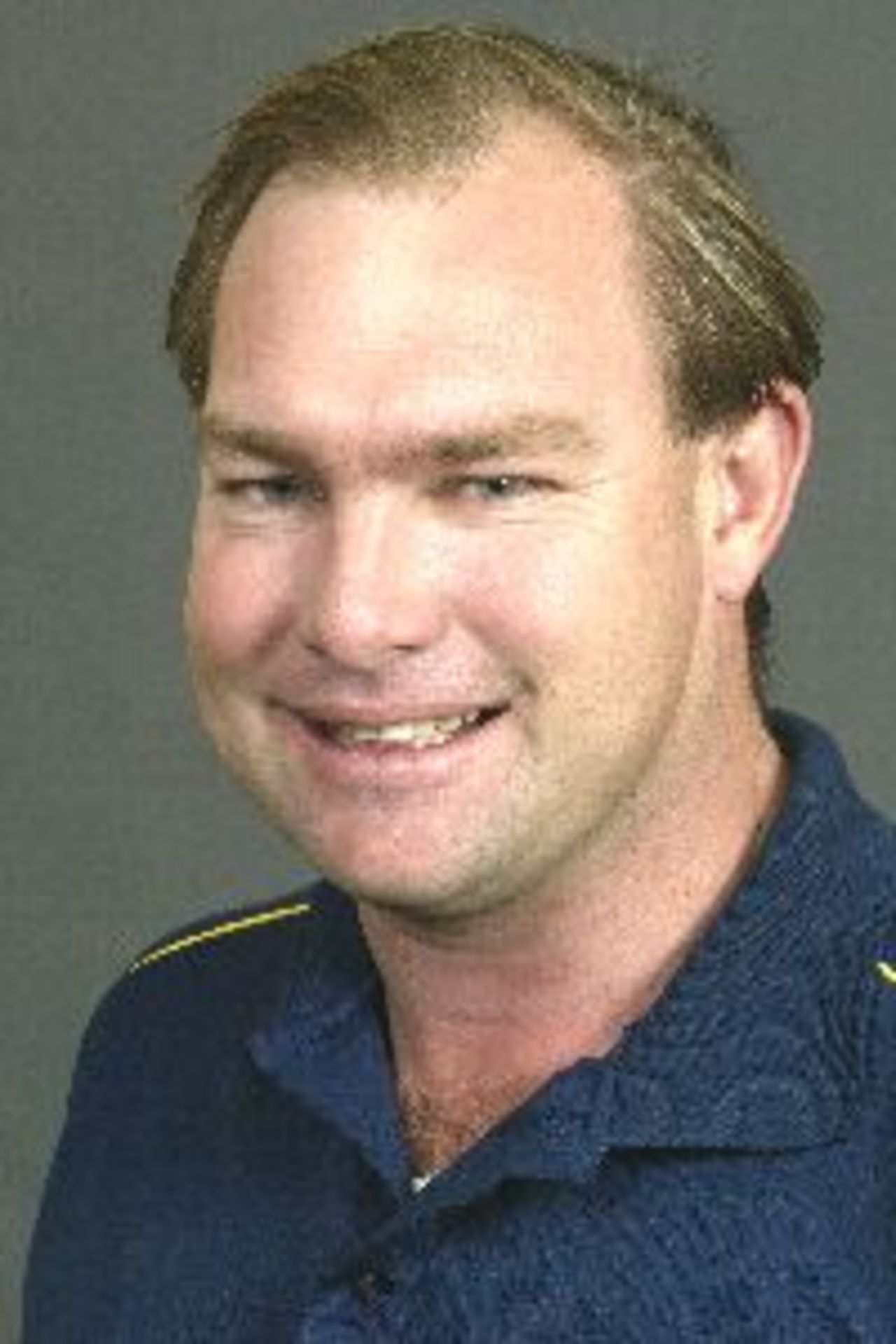 Portrait of Norm McNamara, umpire, August 2002