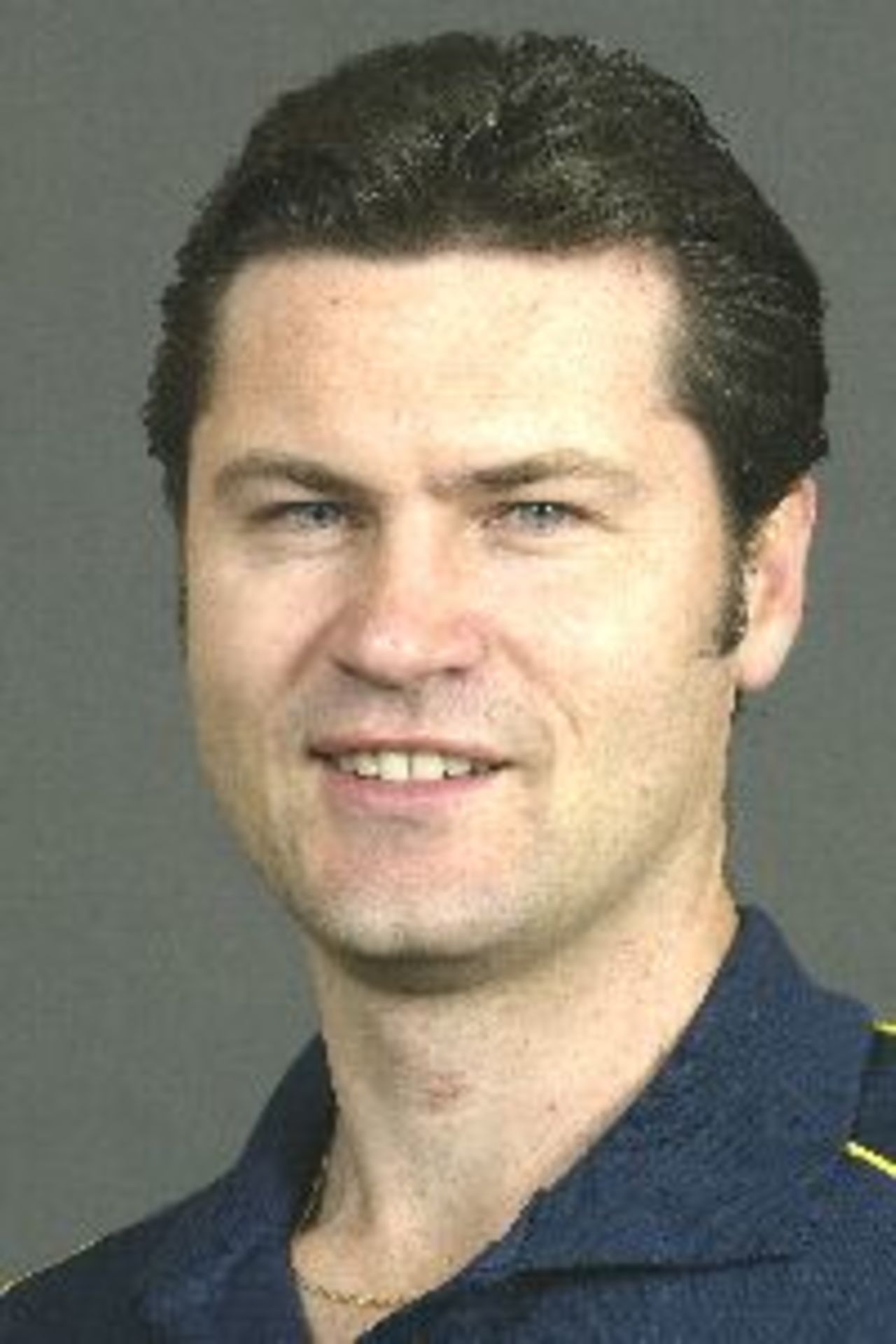 Portrait of Simon Taufel, umpire, August 2002