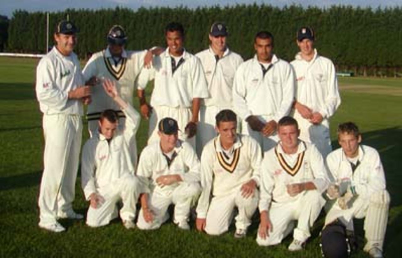 Tony Middleton's Academy celebrate after victory at Tronjans confirmed their Champions status