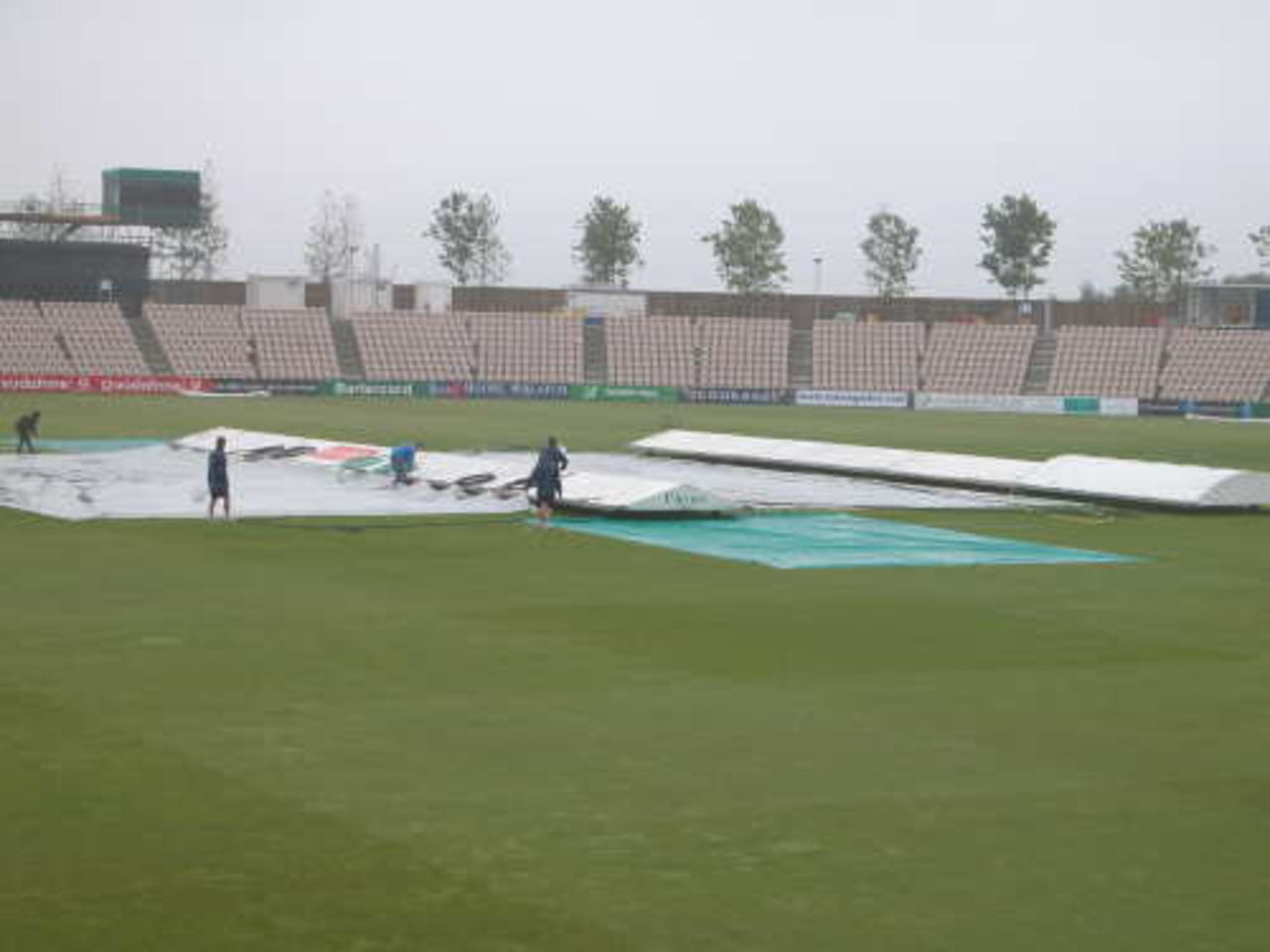 Rain fell all day to take out the third day of the Championship match against Northamptonshire.