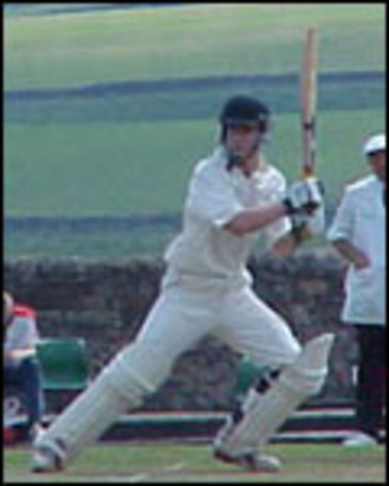 Chris Cook-Martin in action for Rawtenstall at Colne in the Worsley Cup semi final on June 22nd 2003