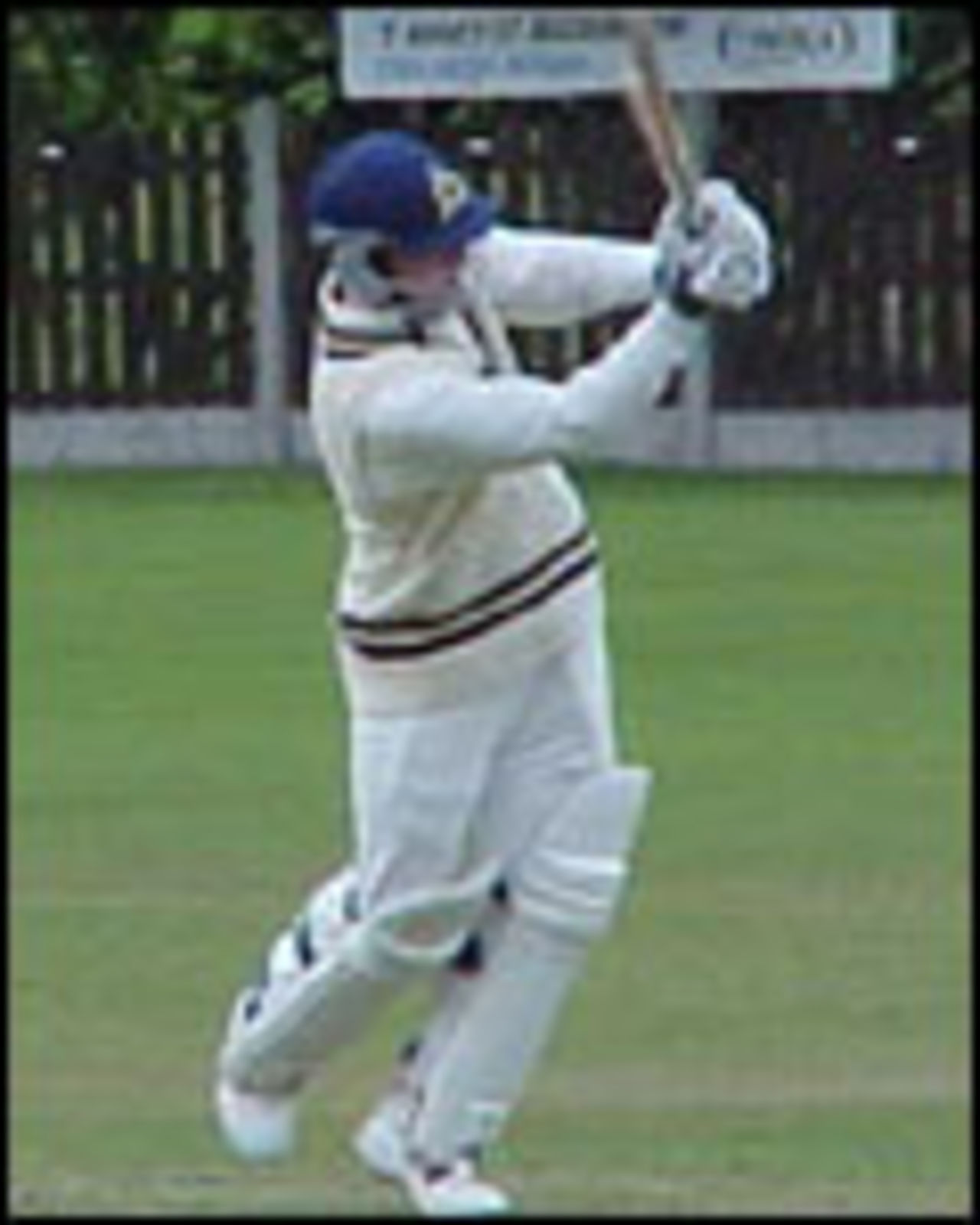 Paul Turner in action for East Lancs at Church on May 11th 2003