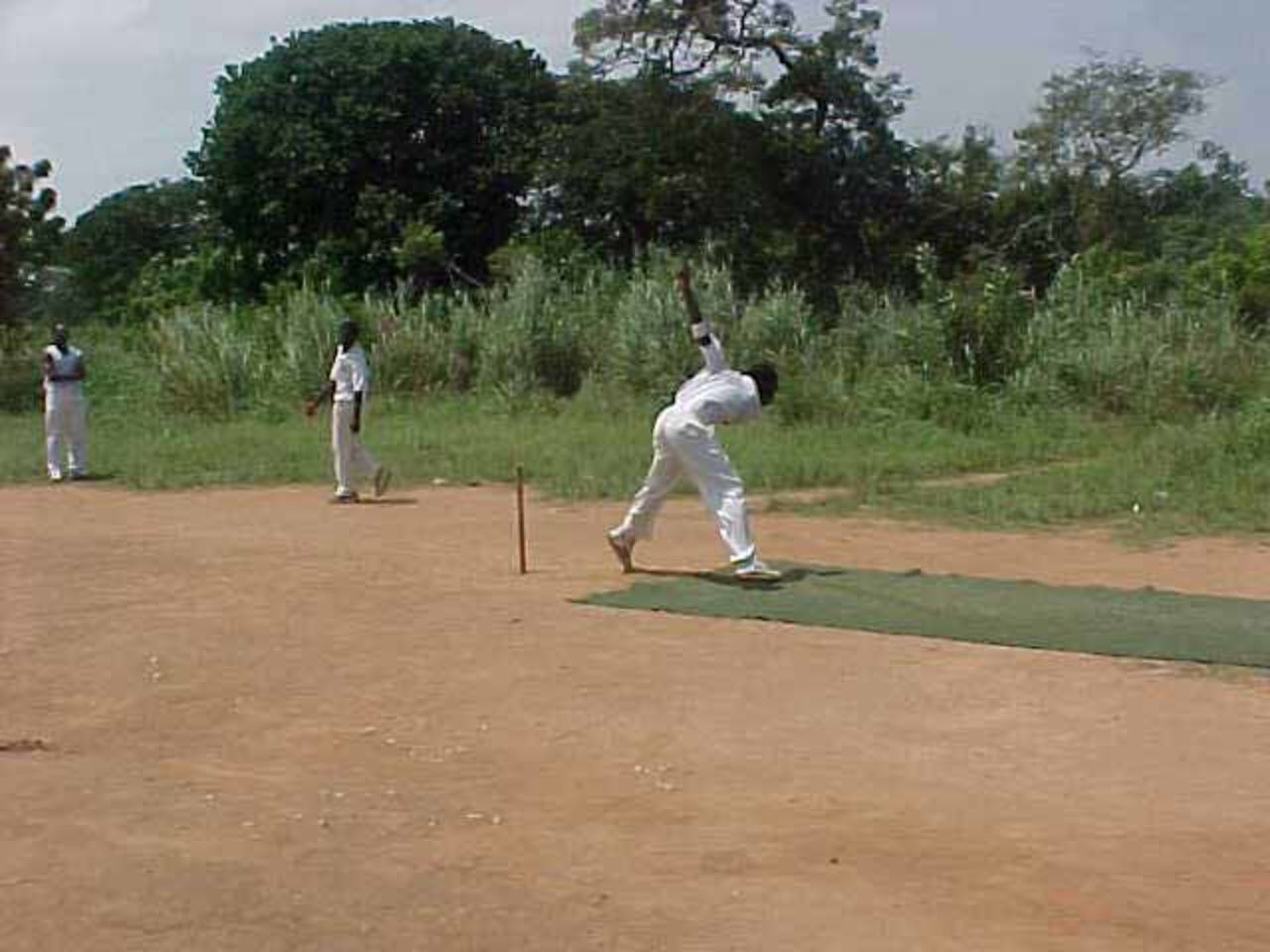 Bowling action in Ghana