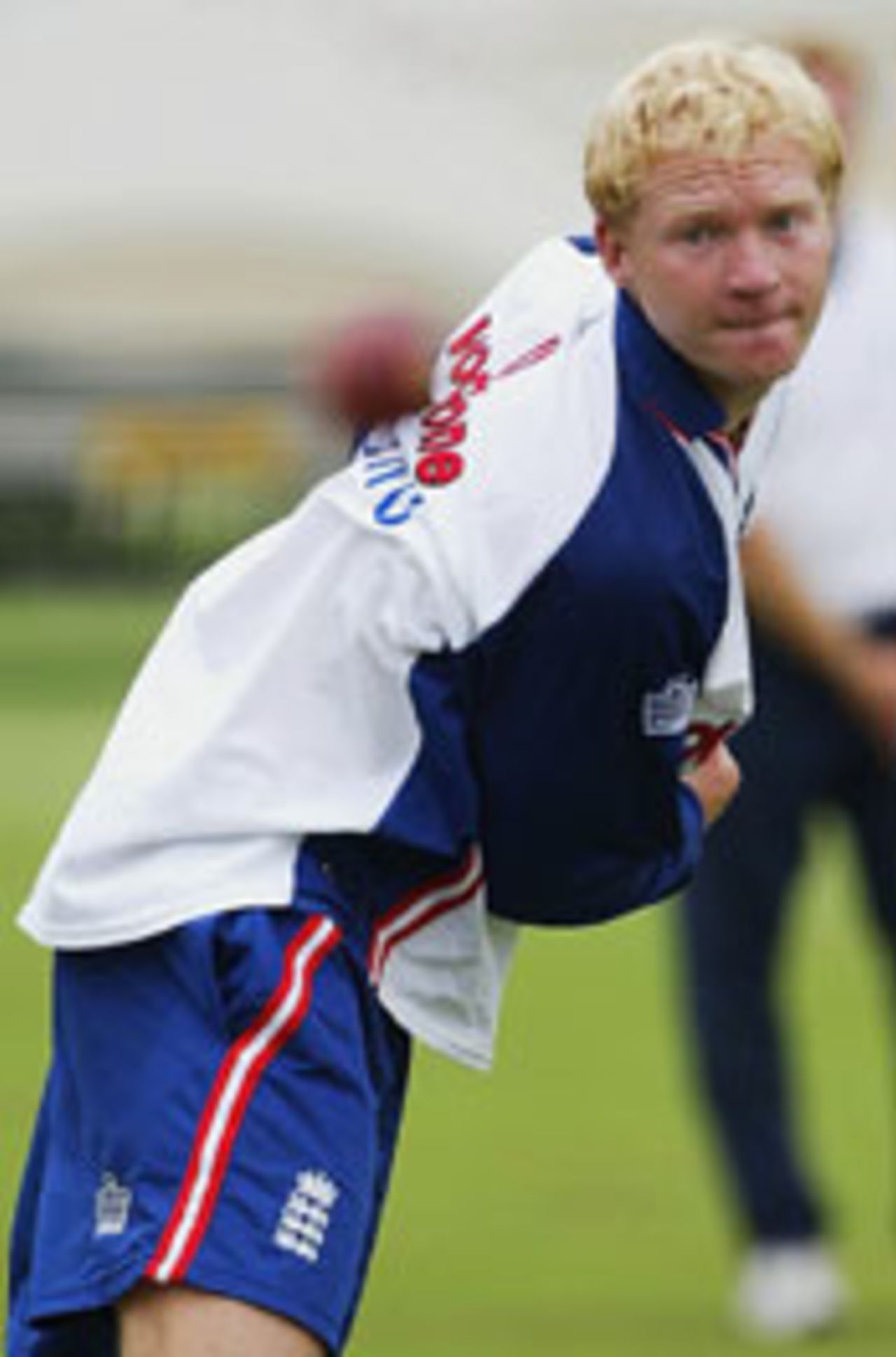 Gareth Batty bowling in Trent Bridge nets