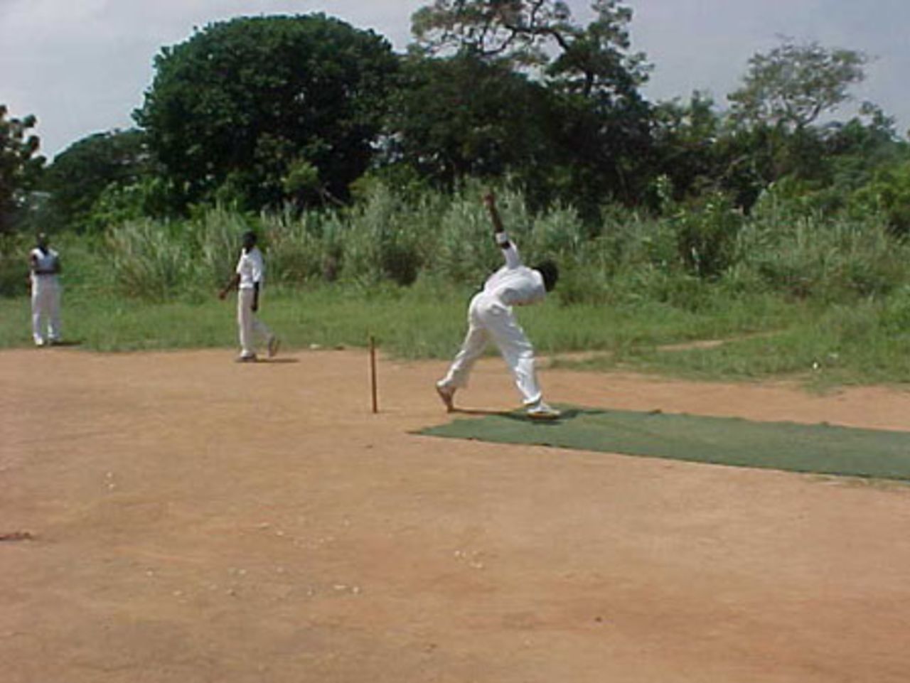 Bowling Practice in Ghana