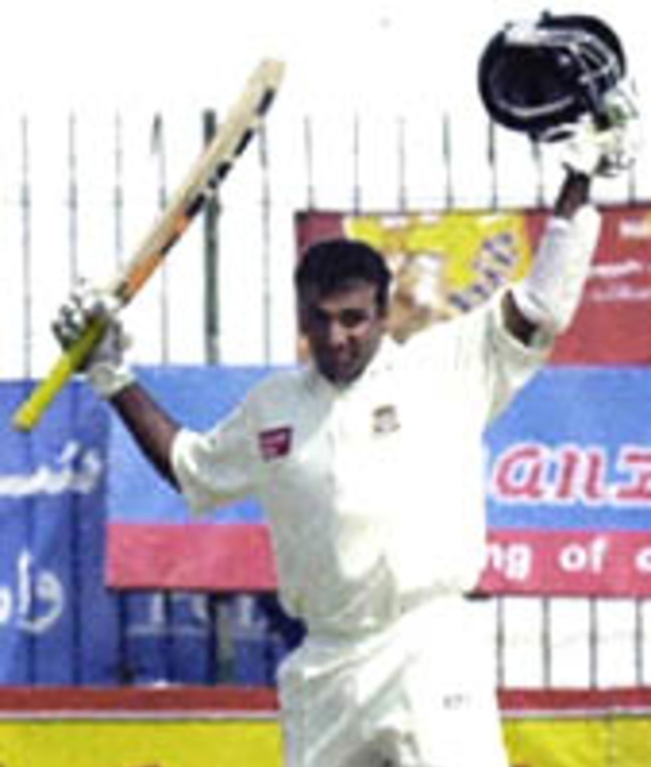 Javed Omar - maiden century at Peshawar