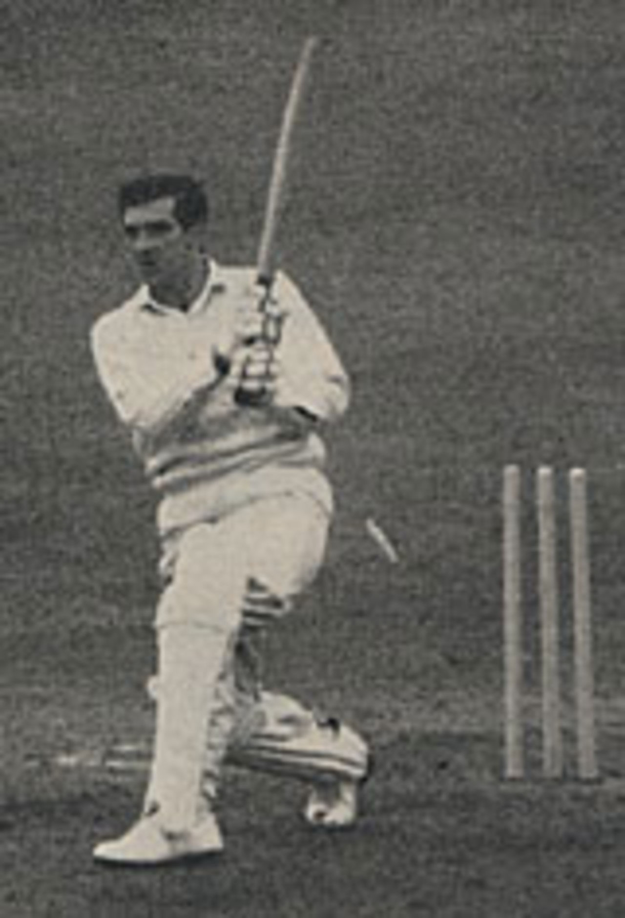 Fred Trueman bowled to give Geoff Griffin his hat-trick, England v South Africa, 2nd Test, Lord's, June 1960