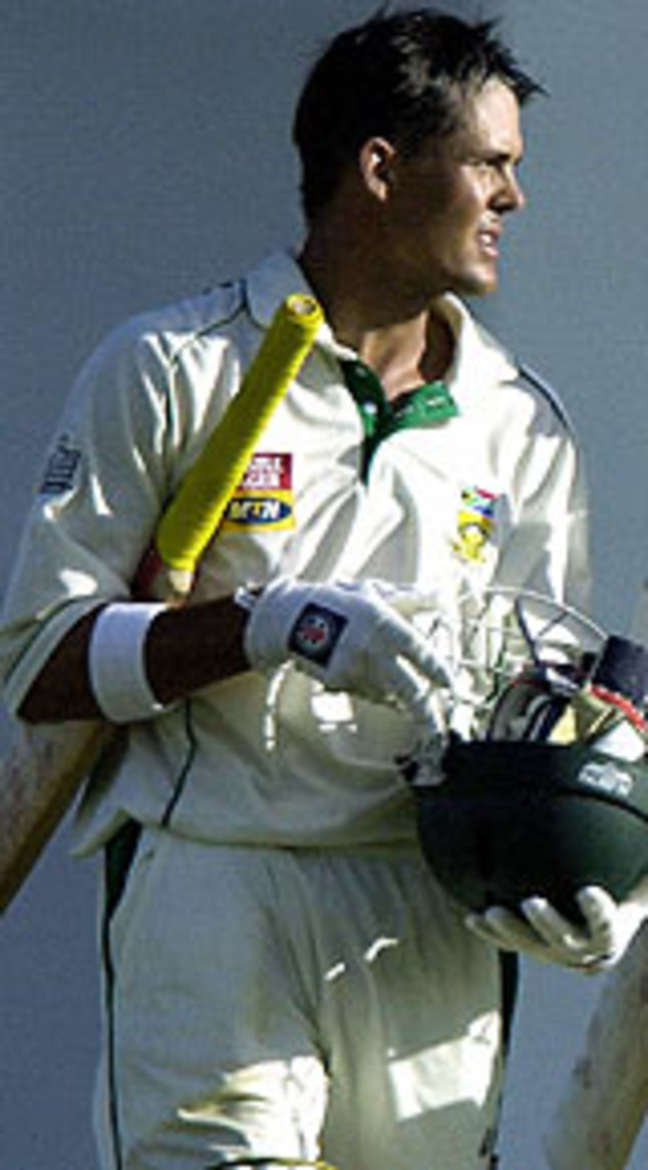 Jacques Rudolph walks back after a vital knock, Sri Lanka v South Africa, 1st Test, Galle, August 6, 2004