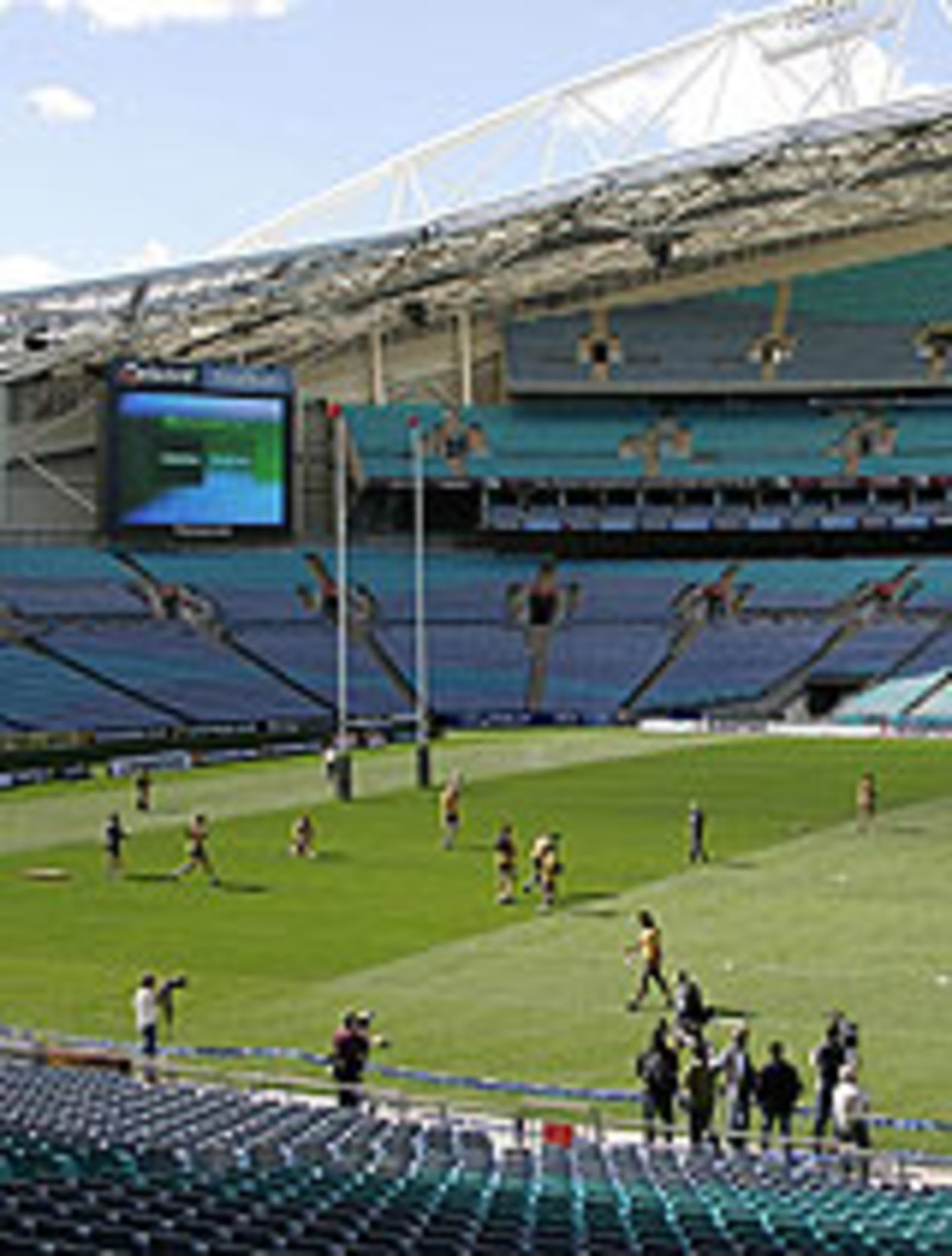 A view of the Testra Stadium, Sydney, August 7, 2004
