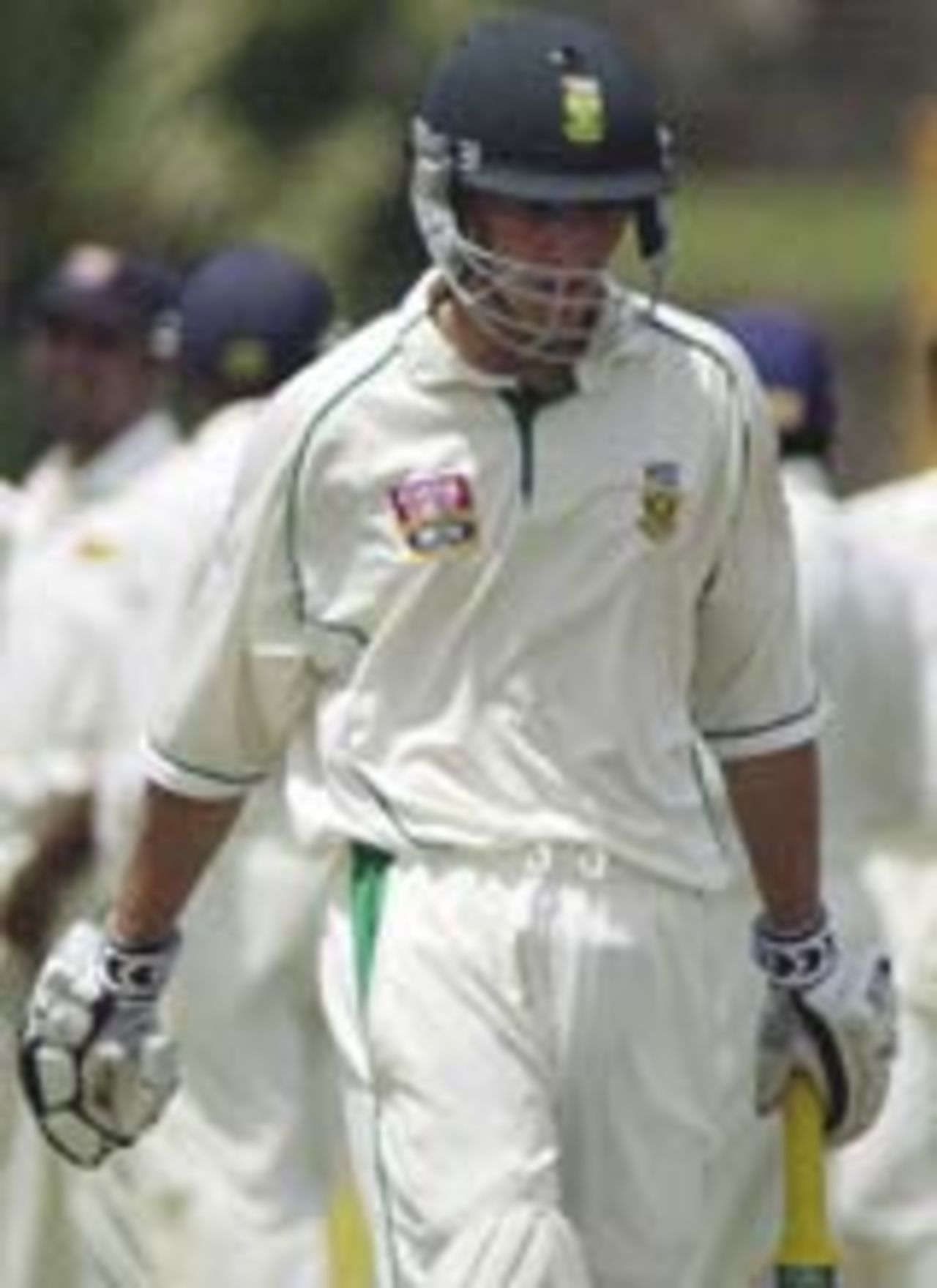 Boeta Dippenaar walks off after being dismissed, Sri Lanka v South Africa, 1st Test, Galle, August 8, 2004