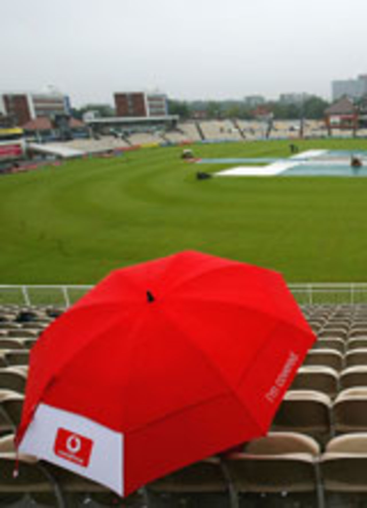 A wet Old Trafford, England v West Indies, 3rd Test, August 13, 2004