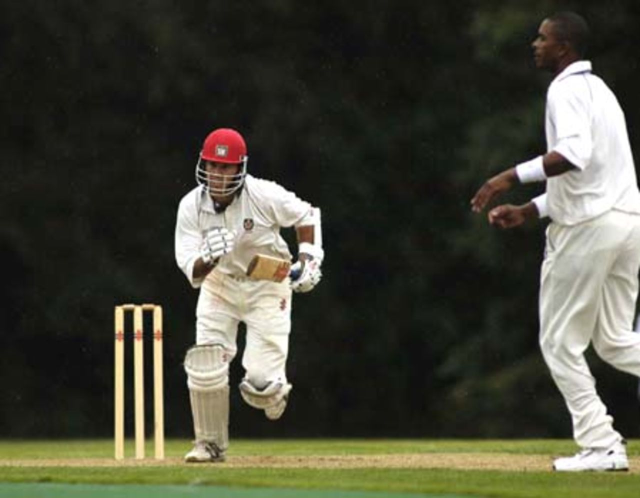 John Davison takes a quick single
