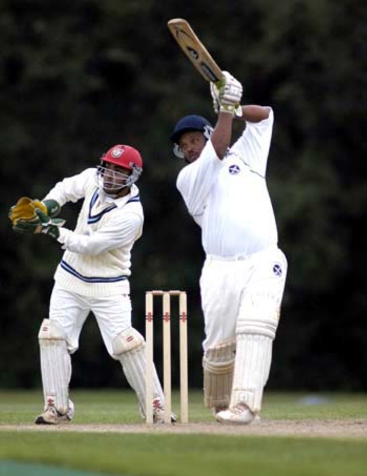 Clay Smith (Capt. Bermuda) another fine innings of 63. w/k is Ashish Bagai