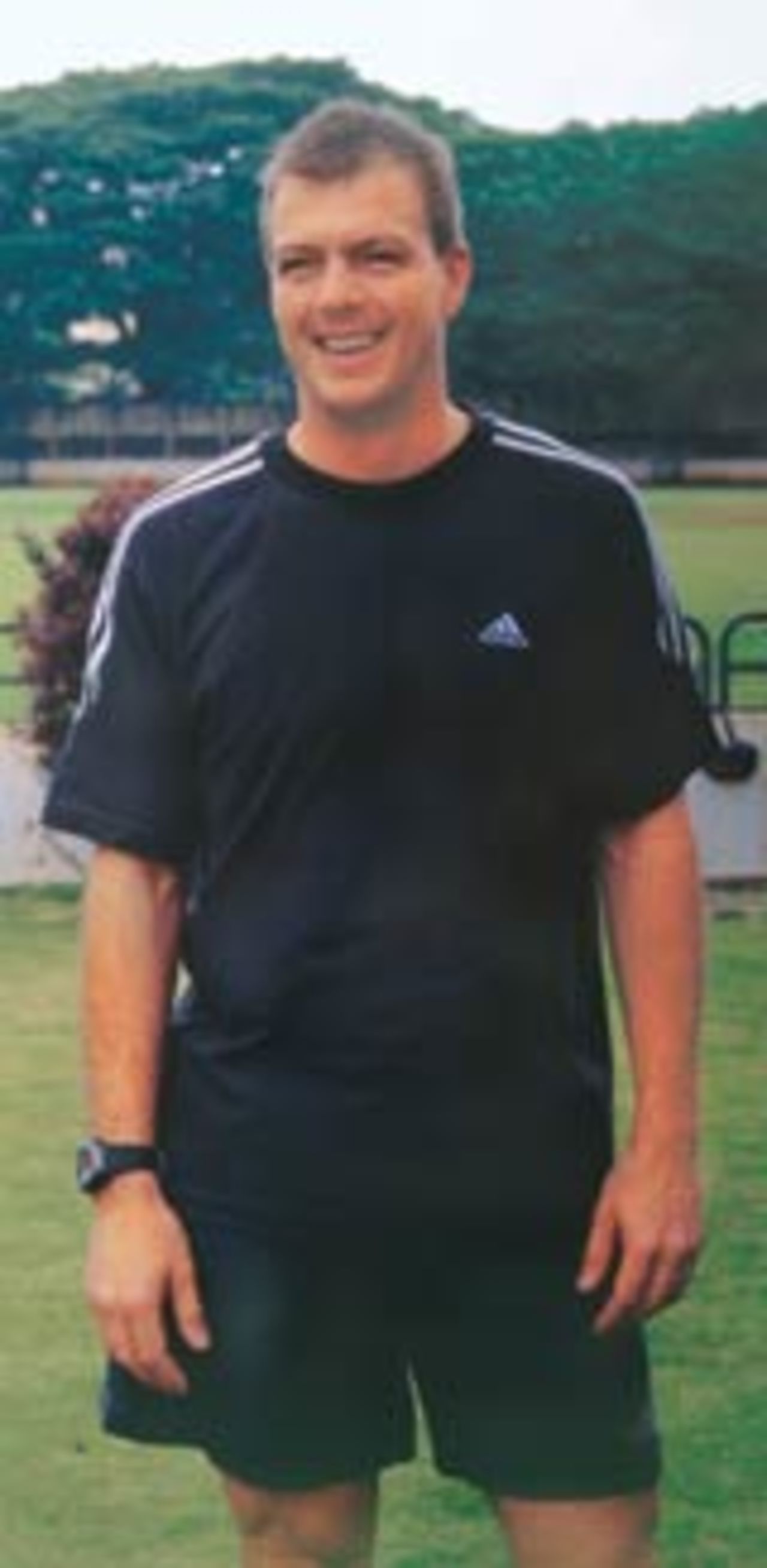 Andrew Leipus at the M Chinnaswamy Stadium, Bangalore, 2004