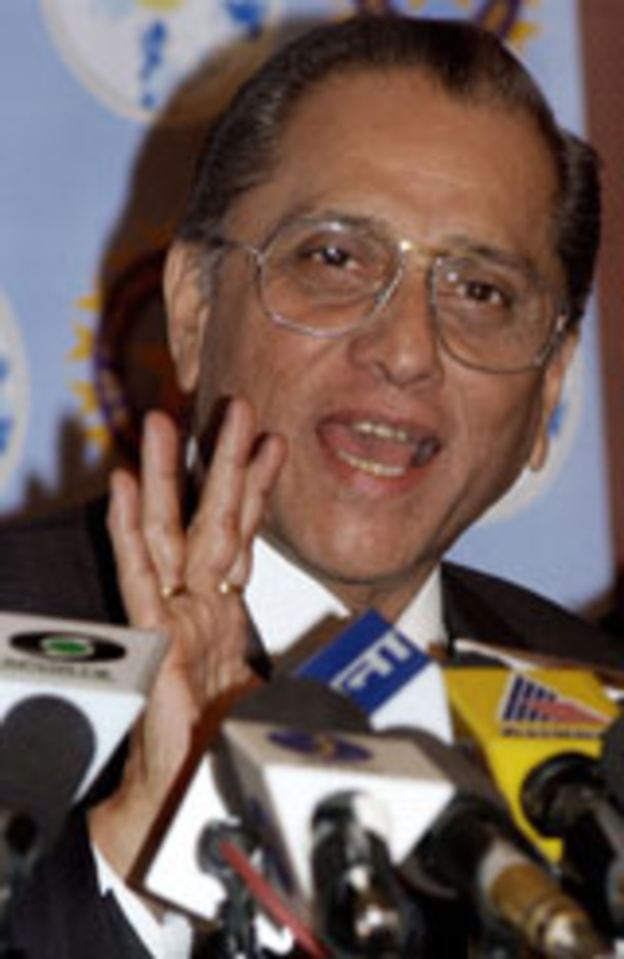 Jagmohan Dalmiya, the BCCI president, August 16 2004