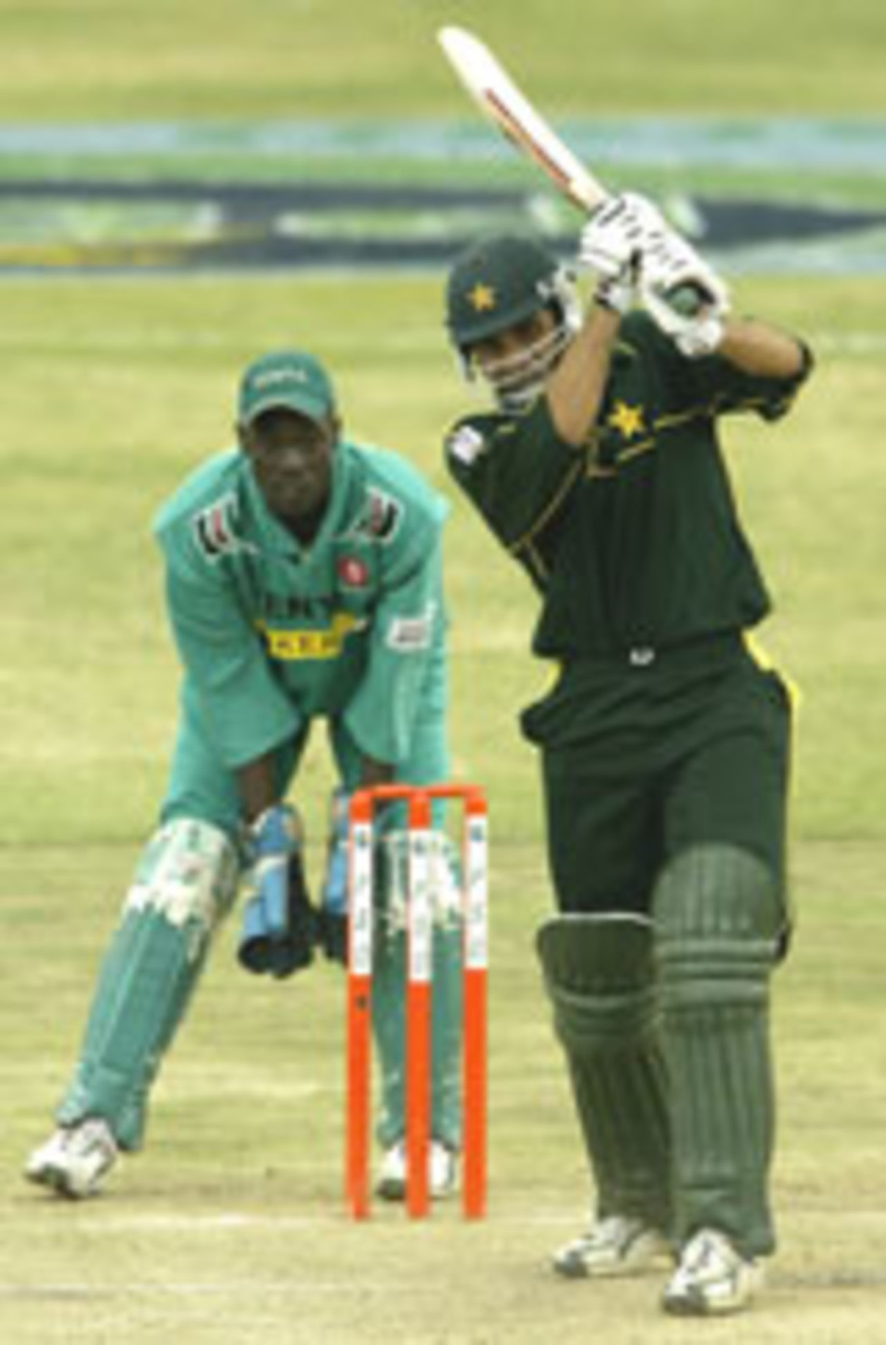 Misbah-ul-Haq batting against Kenya, September 1 2002