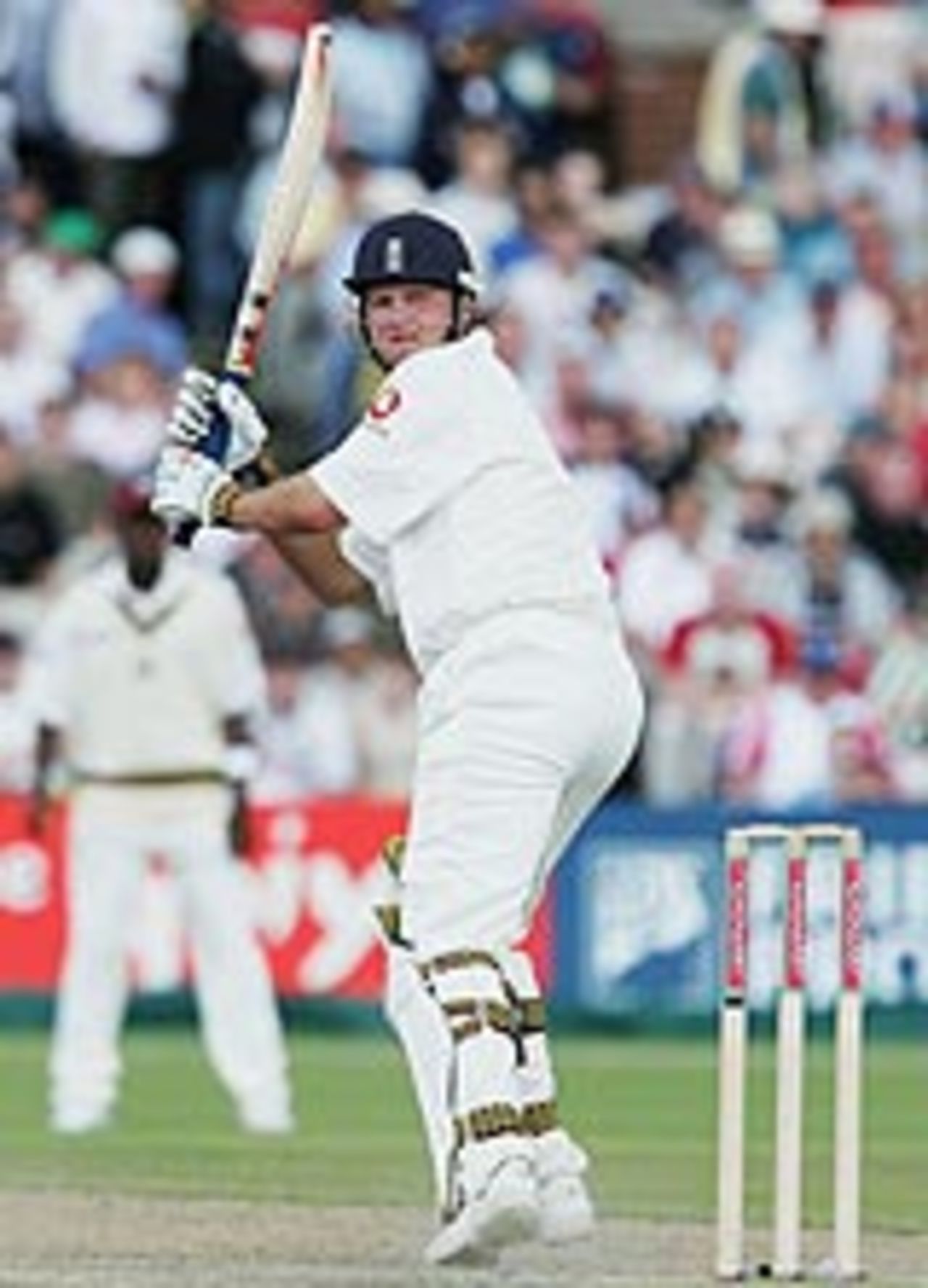 Robert Key clips off his legs, as England move closer to their sixth Test victory of the summer, August 16, 2004