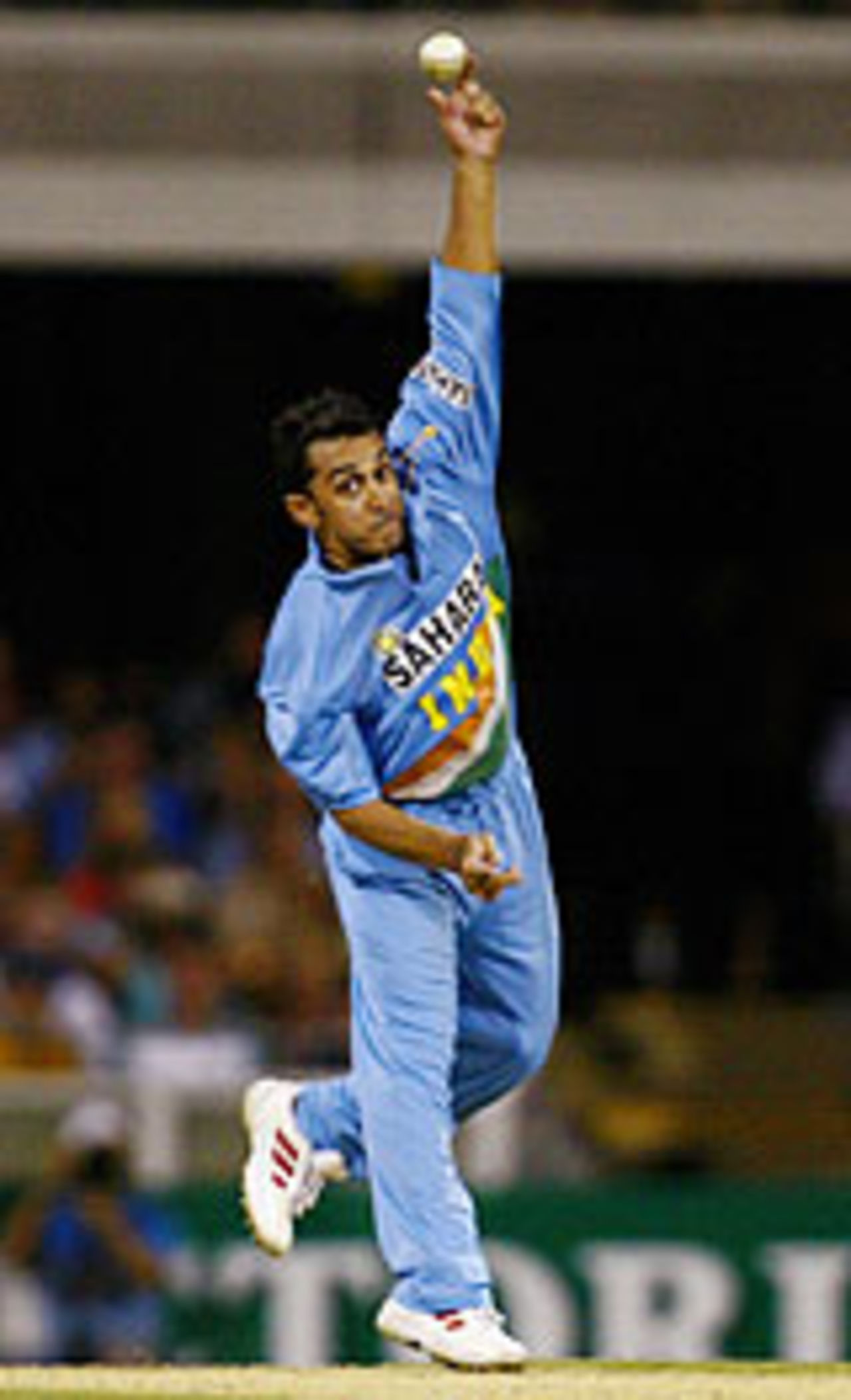 Rohan Gavaskar in action, Australia v India, VB Series, Brisbane, January 18, 2004