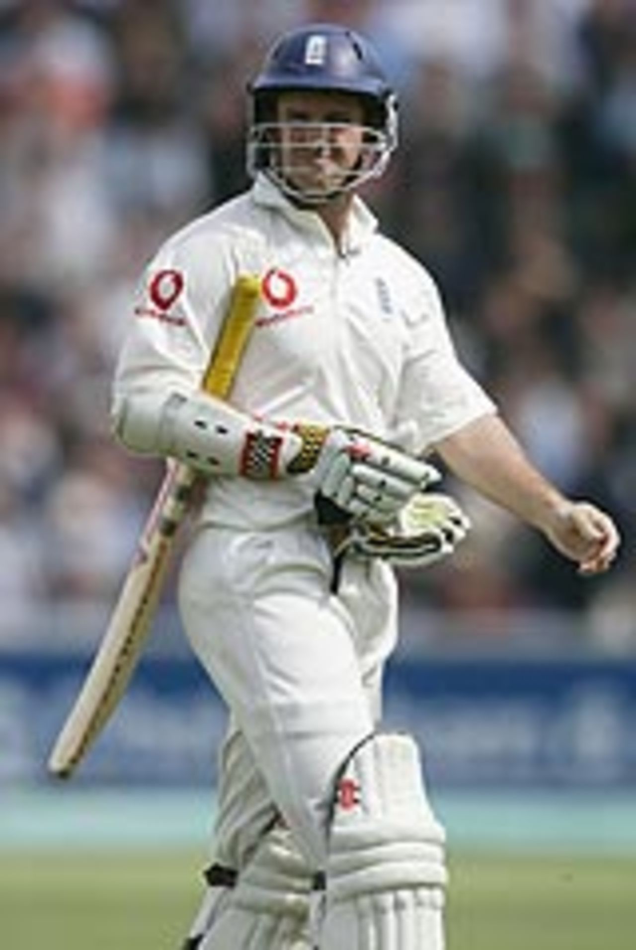 Andrew Strauss trudges back to the pavilion, England v West Indies, 4th Test, The Oval, August 19, 2004