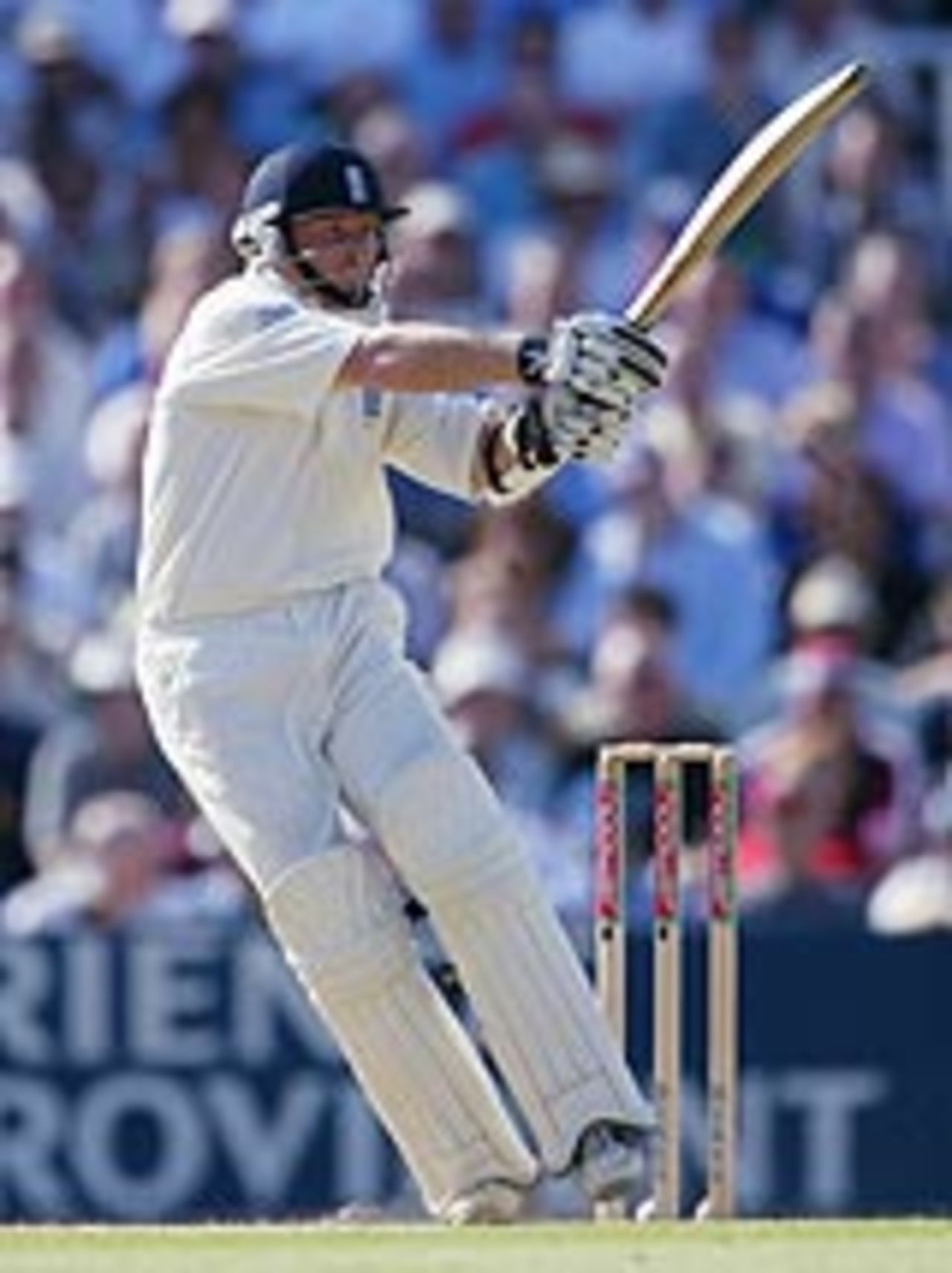 Ian Bell pulls another four, as he marks his Test debut with an impressive 70 in the fourth Test at The Oval, England v West Indies, 4th Test, August 19, 2004