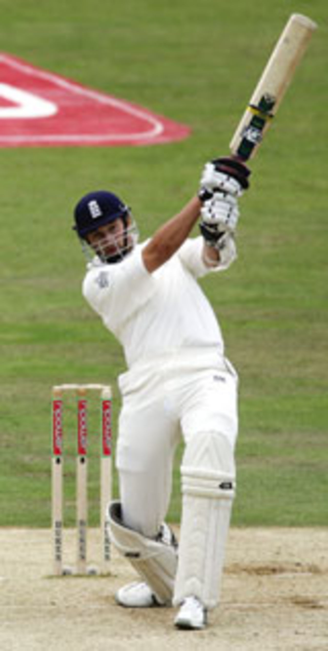 Steve Harmison smashes a six on his way to 36, England v West Indies, 4th Test, The Oval, August 20 2004