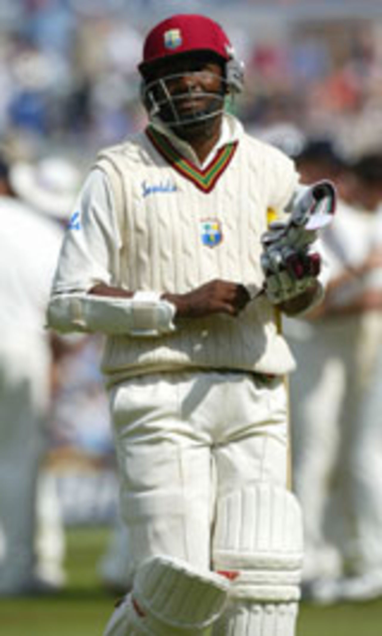Brian Lara leaves the field, England v West Indies, 4th Test, The Oval, August 21 2004