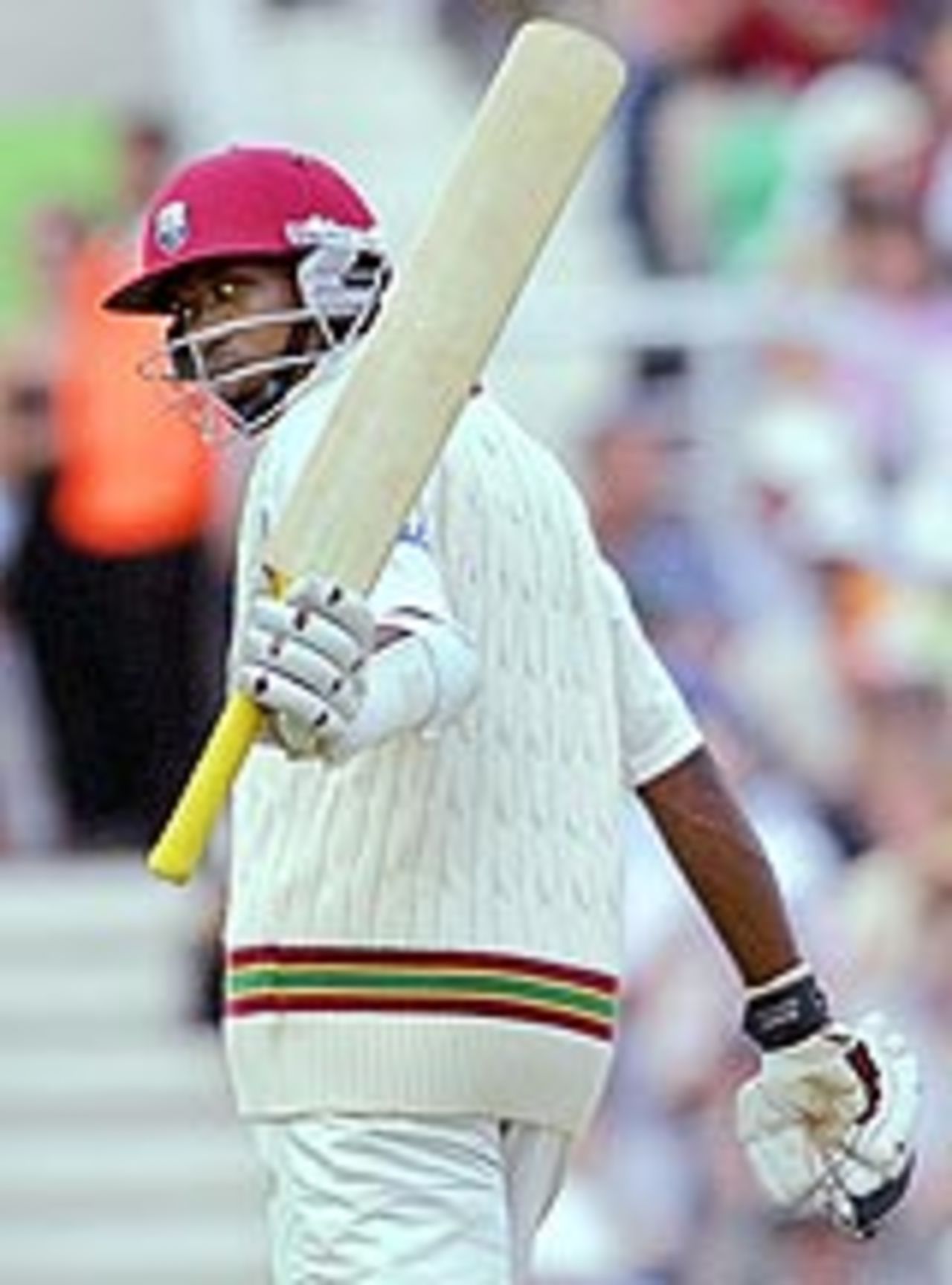 Dwayne Bravo rounds off his tour with a battling half-century, as England close in on victory in the fourth Test, August 21, 2004