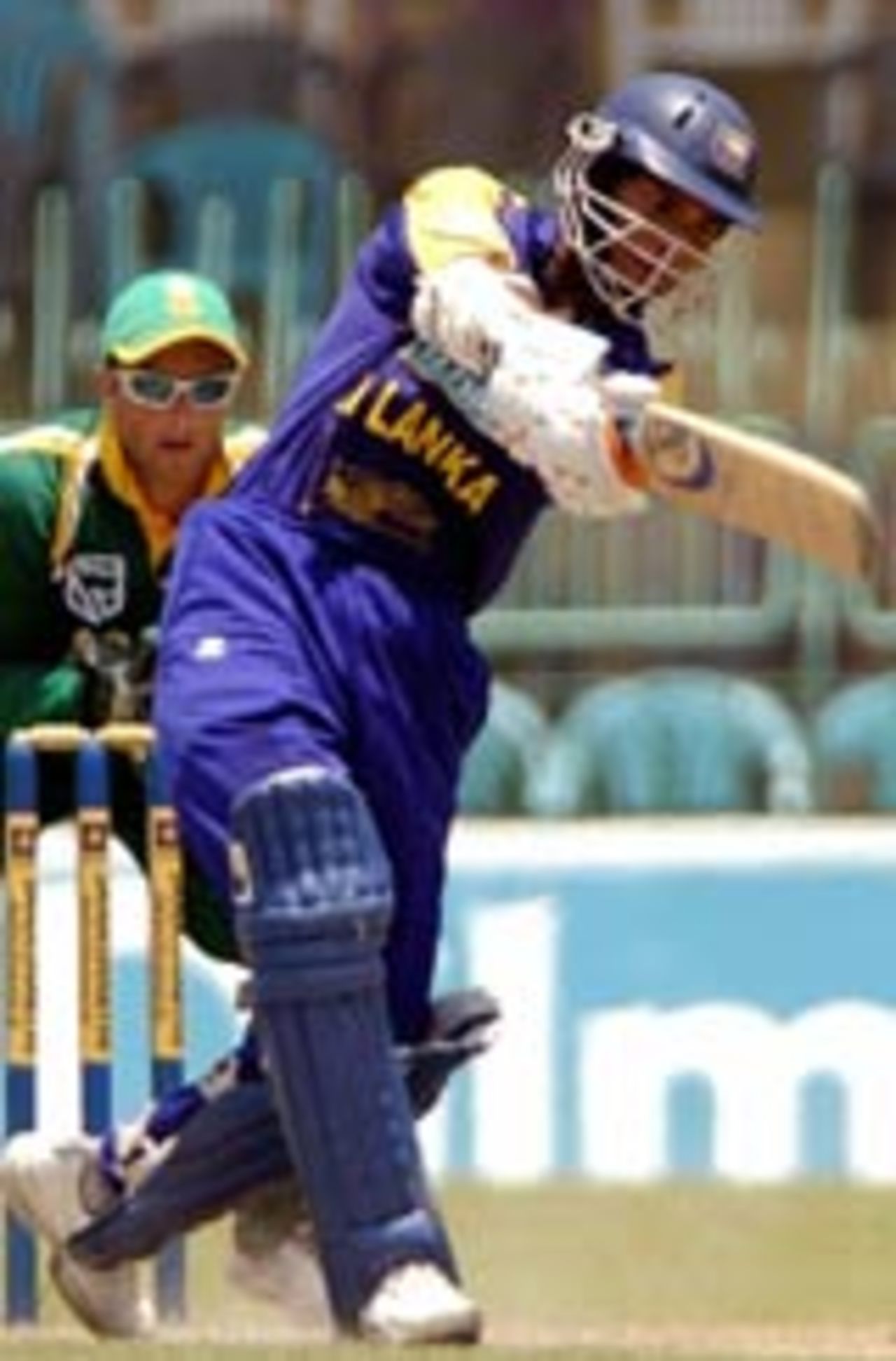 Kumar Sangakkara drives, Sri Lanka v South Africa, 2nd ODI, Colombo, August 22, 2004