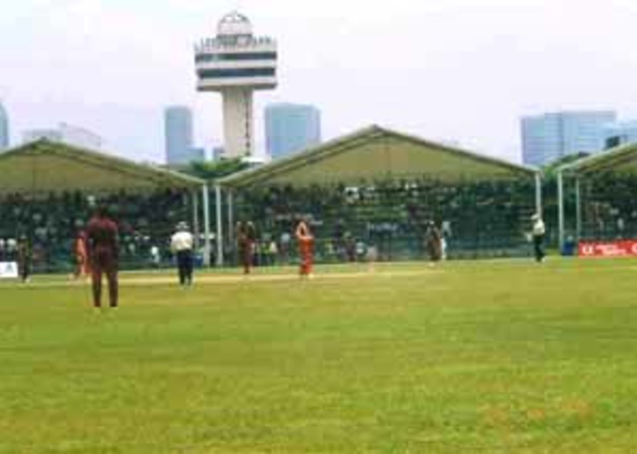 Zimbabwe batting, 1st Match, West Indies v Zimbabwe Coca-Cola Singapore Challenge, 1999-2000, Kallang Ground, Singapore, 2 Sep 1999.