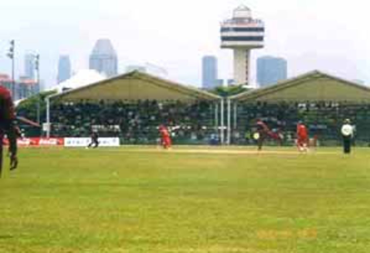 Zimbabwe batting, 1st Match, West Indies v Zimbabwe Coca-Cola Singapore Challenge, 1999-2000, Kallang Ground, Singapore, 2 Sep 1999.