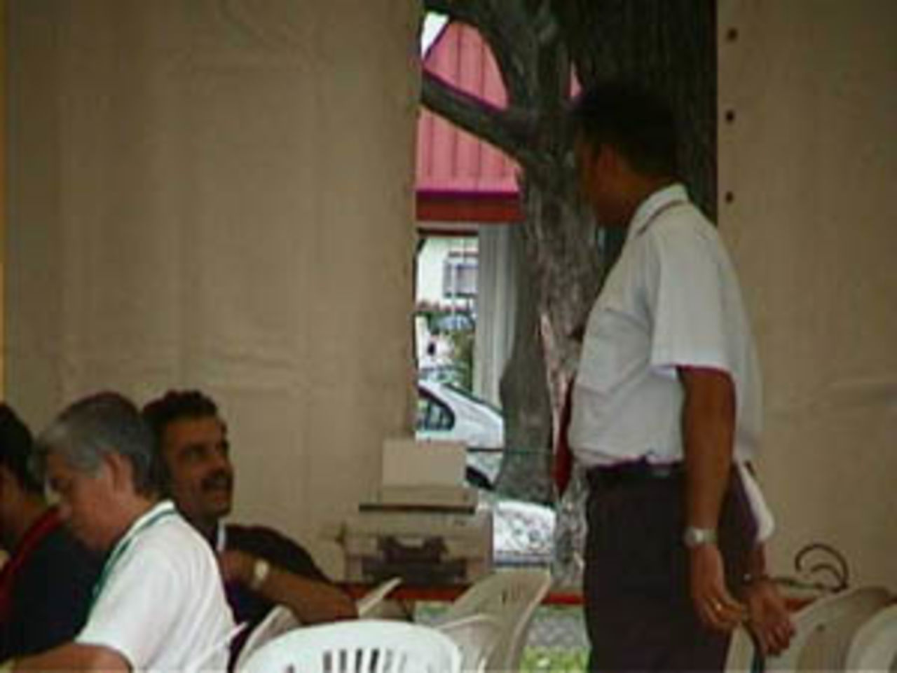 Ravi Shastri and Dilip Vengsarkar, India v Zimbabwe (2nd ODI), Coca-Cola Singapore Challenge, 1999-2000, Kallang Ground, Singapore, 4 Sep 1999