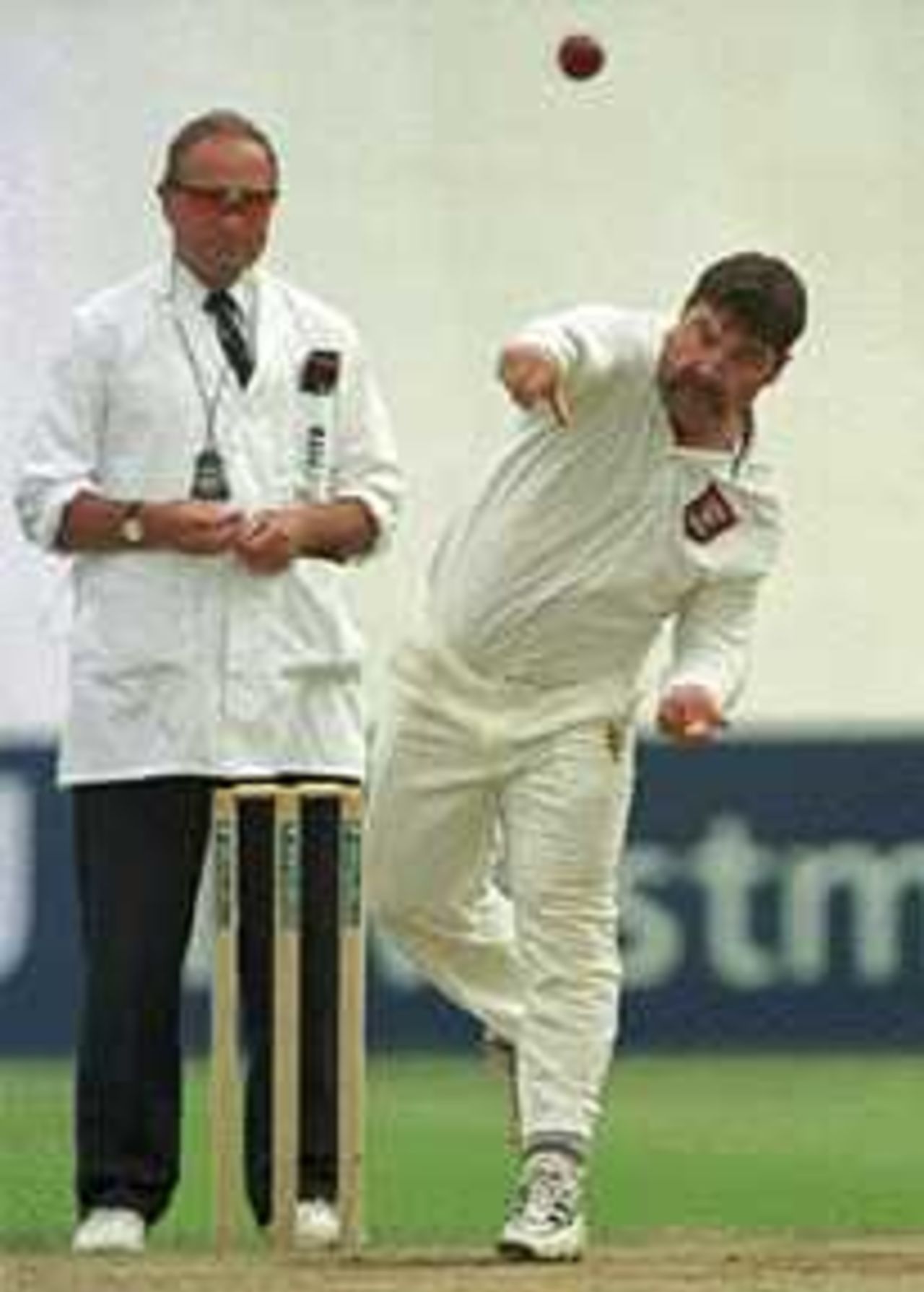 David Boon displays his bowling art, Lancashire v Durham, County Championship, 1-4 Sept 1999