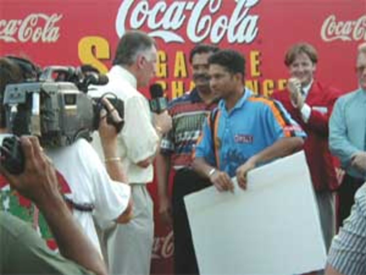 Once again India and Tendulkar finish up in second place, India v West Indies (Final), Coca-Cola Singapore Challenge, 1999-2000, Kallang Ground, Singapore, 8 Sep 1999.