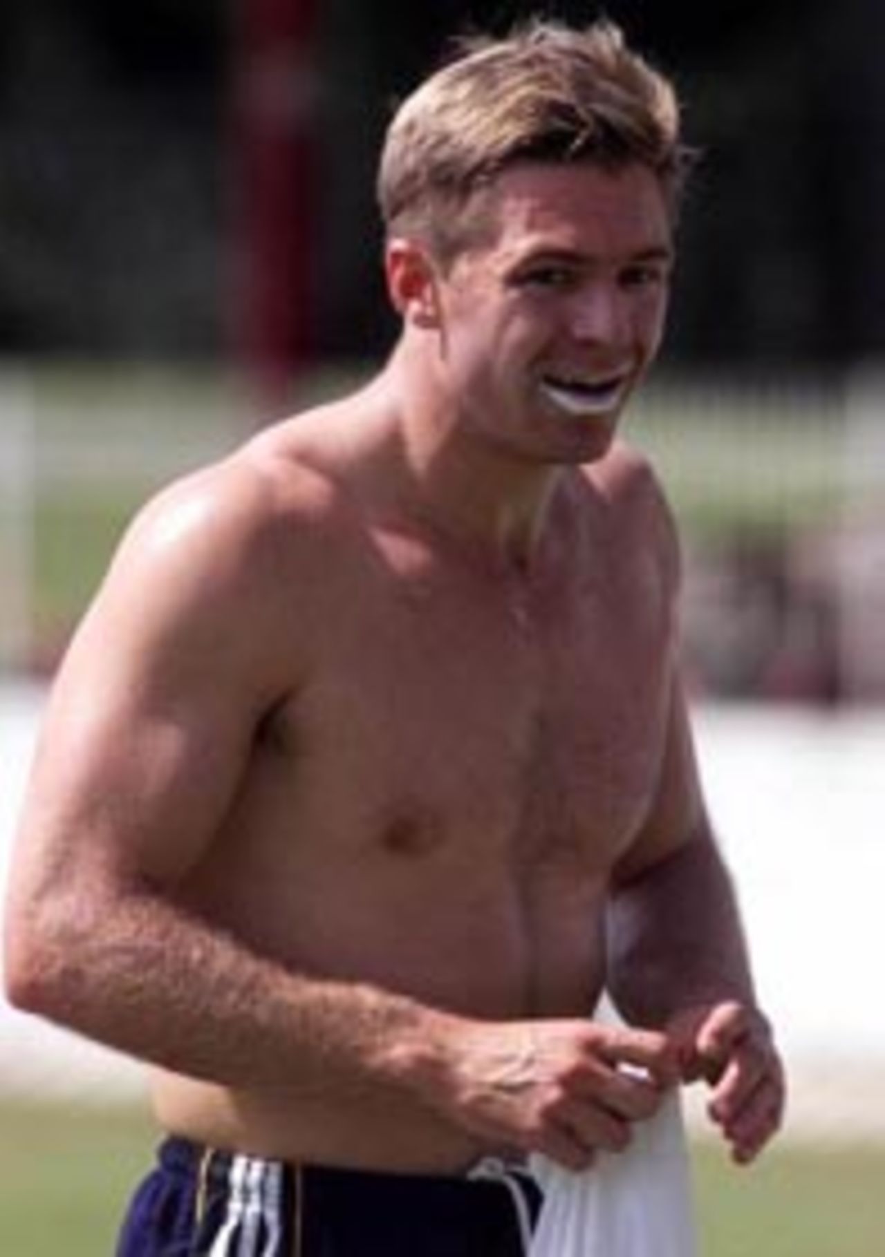 Scott Muller at training in Colombo.