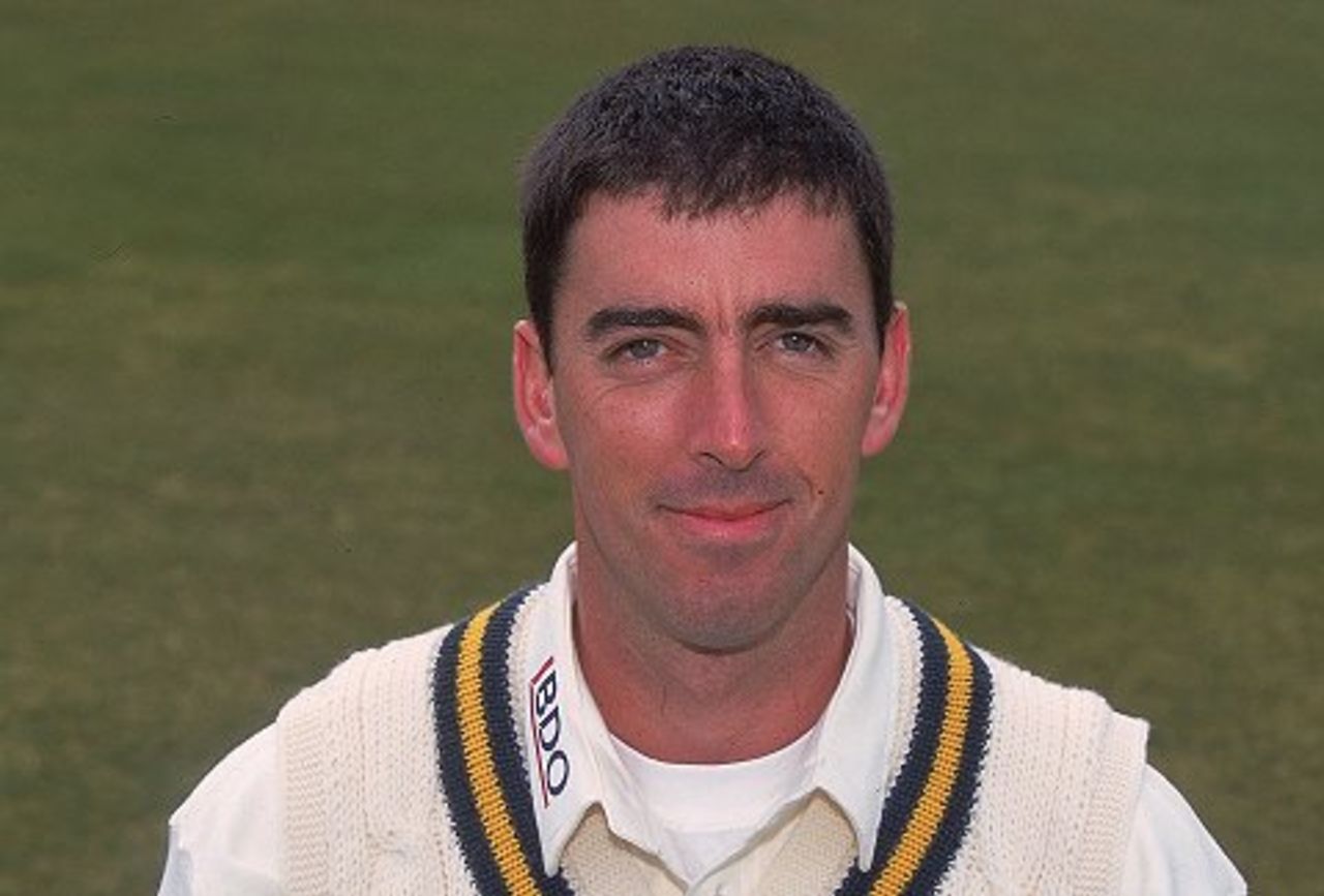 14 Apr 2000: Portrait of Darren Bicknell of Nottinghamshire County Cricket Club taken at a photocall at Trent Bridge in Nottingham, England.