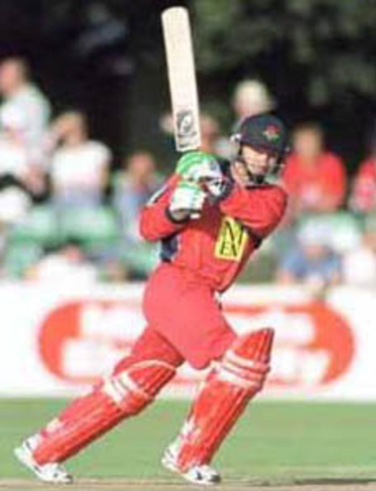 Neil Fairbrother flicks the ball off his pads, National League Division One, 2000, Worcestershire v Lancashire, County Ground, New Road, Worcester, 3 September 2000.