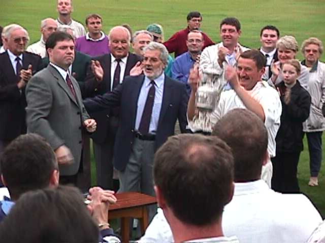 Neil Wilkinson becomes the first Bacup captain in 40 years to get his hands on the Lancashire League Championship trophy