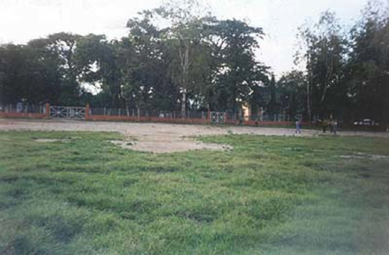 The look at the well shaded fencing at the Gauhati Town Club Ground, Gauhati