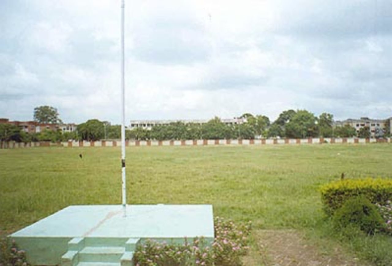 The view of the Mecon Stadium ground from the flag post, Ranchi