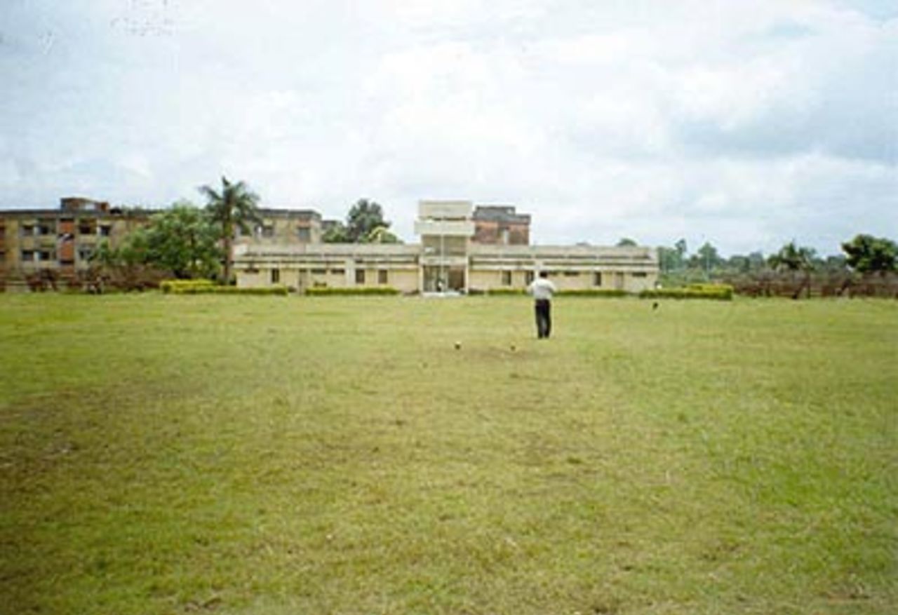 A panoramic view of the Mecon Stadium pavilion in Ranchi