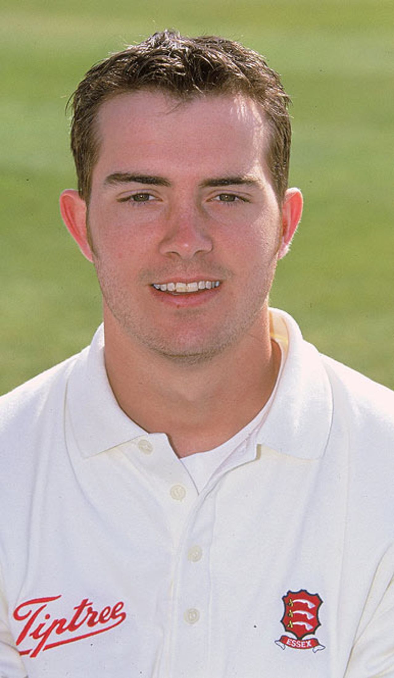 10 Apr 2000: Portrait of Stephen Peters taken at an Essex County Cricket Club photocall in Chelmsford, England.