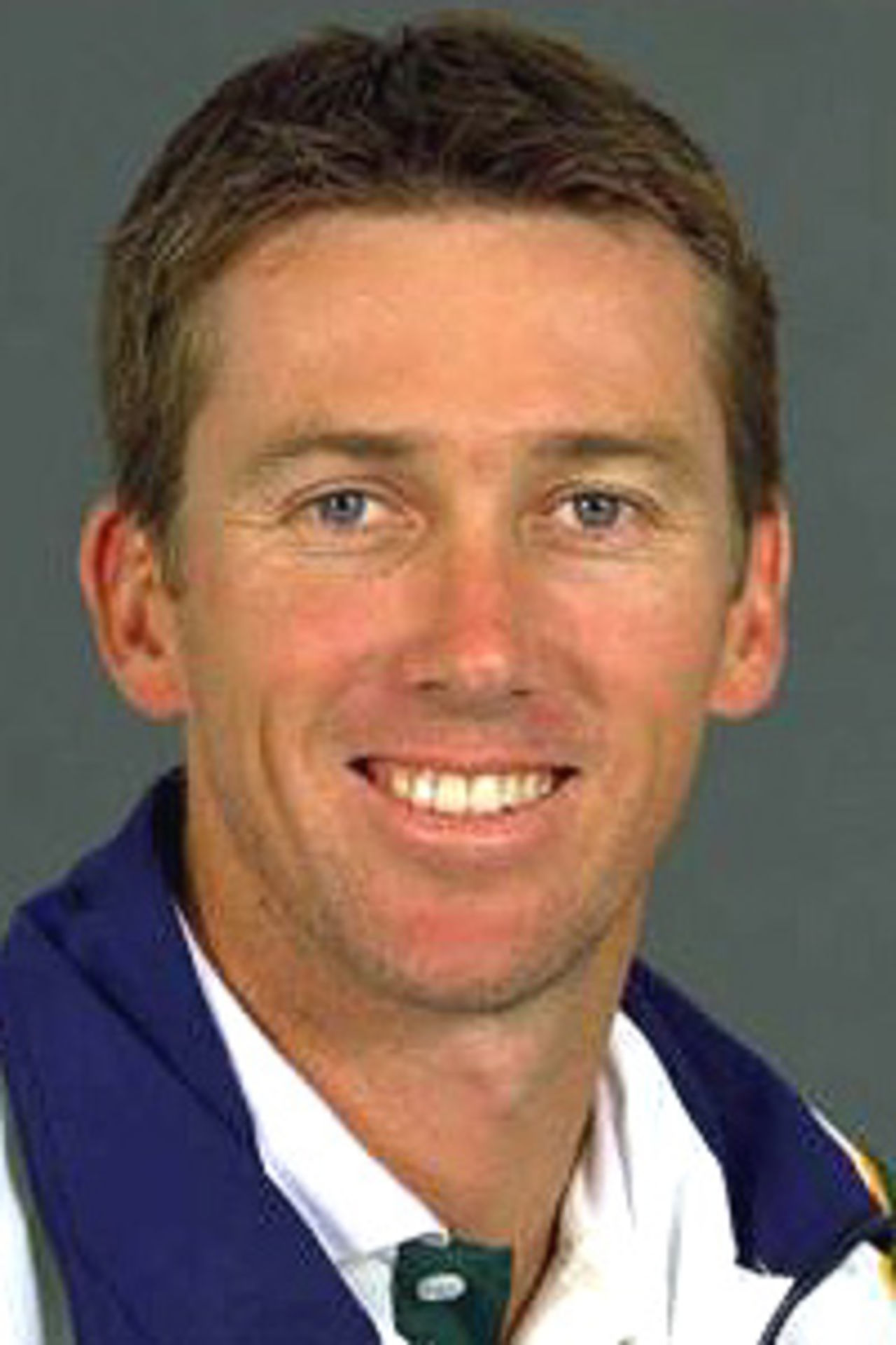 14 Aug 2000: Glenn McGrath of Australia poses for a portrait headshot during a photocall at Colonial Staduim in Melbourne, Australia.
