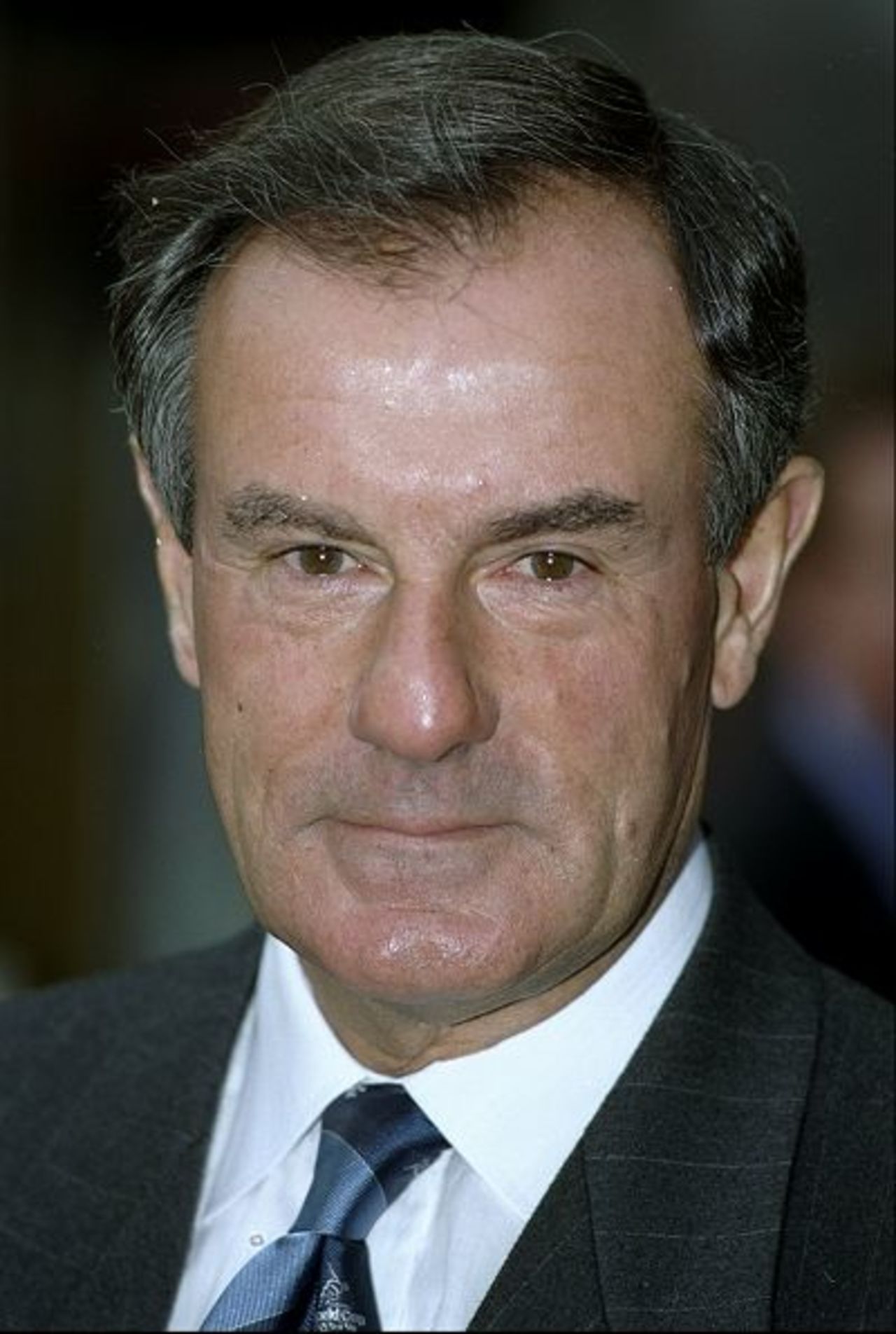 5 Mar 1999: Portrait of Lord MacLaurin chairman of the ECB at the announcement of the Commercial General Union National League at the Sports Cafe in London.