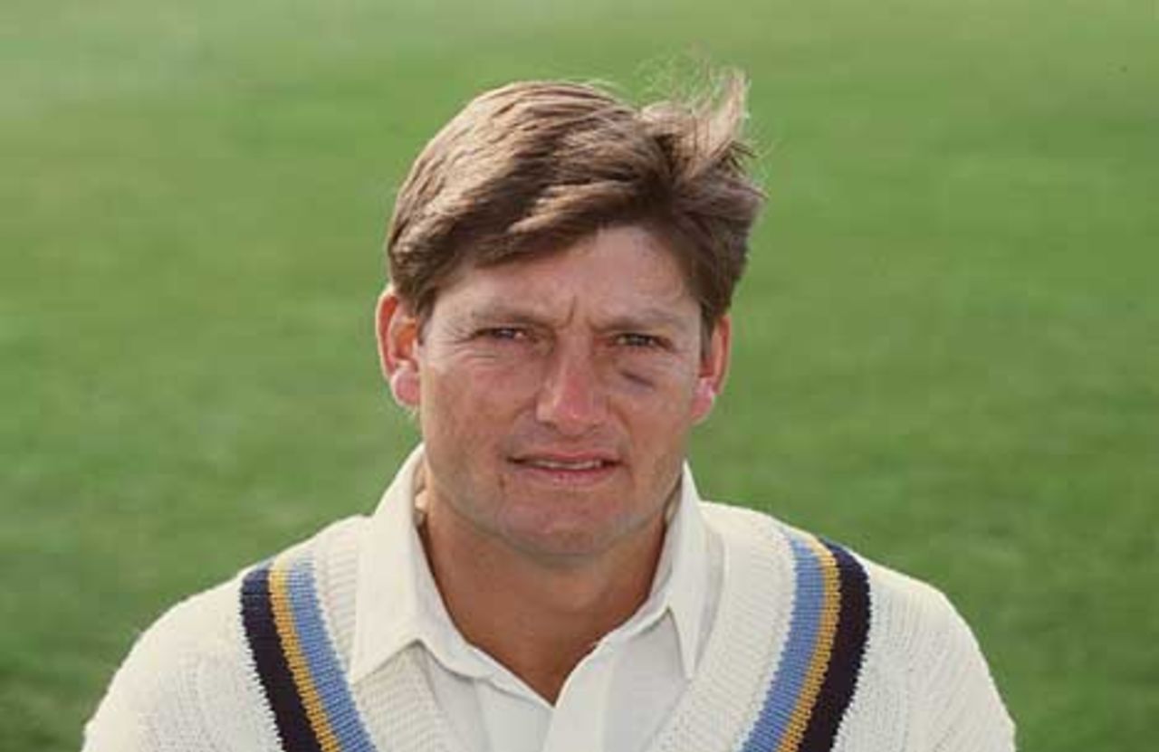1996: A portrait of Martyn Moxon of Yorkshire County Cricket Club during the Yorkshire photo-call.