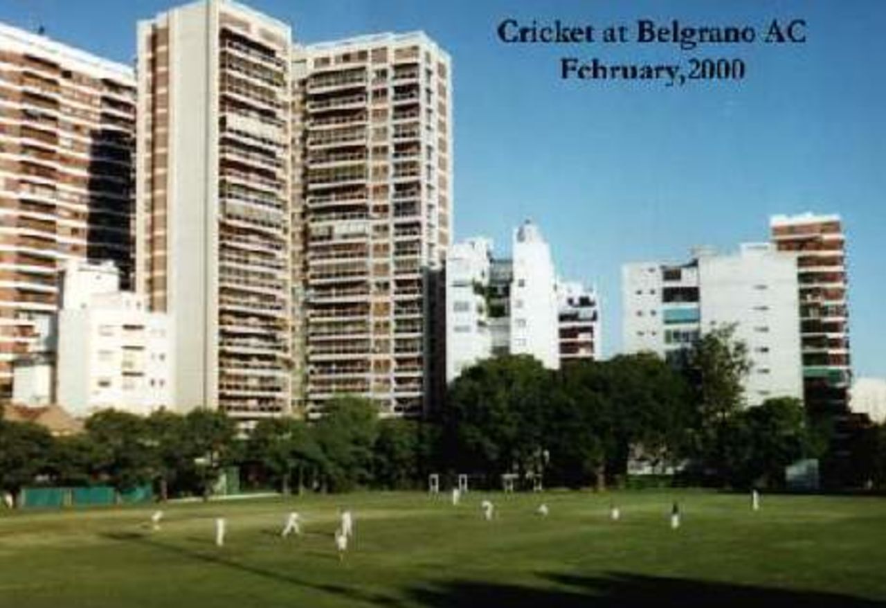 Cricket at Belgrano AC, February 2000