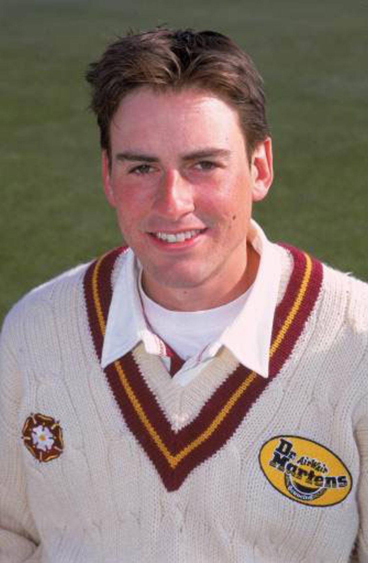 10 Apr 2000: Portrait of Michael Davies taken during a Northamptonshire County Cricket Club photocall in Northampton, England.