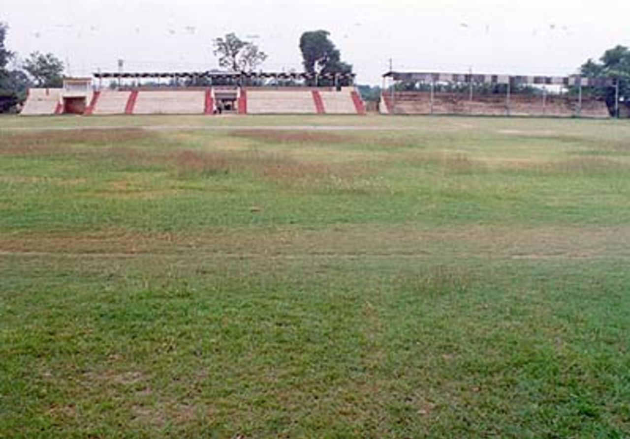A good view of the stands at the Railway Stadium in Asansol